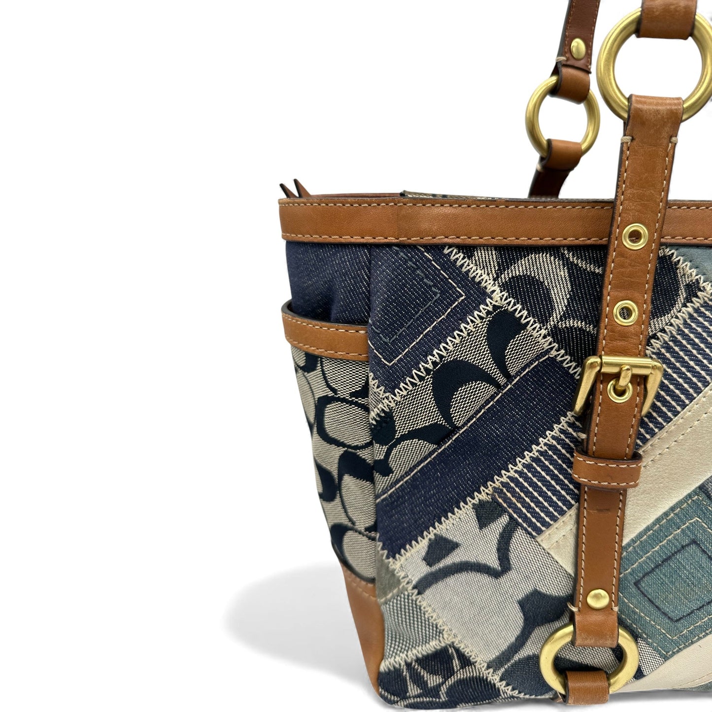 Vintage Coach 12217 Denim Patchwork Tote Shoulder Bag - Thanks it's Vintage