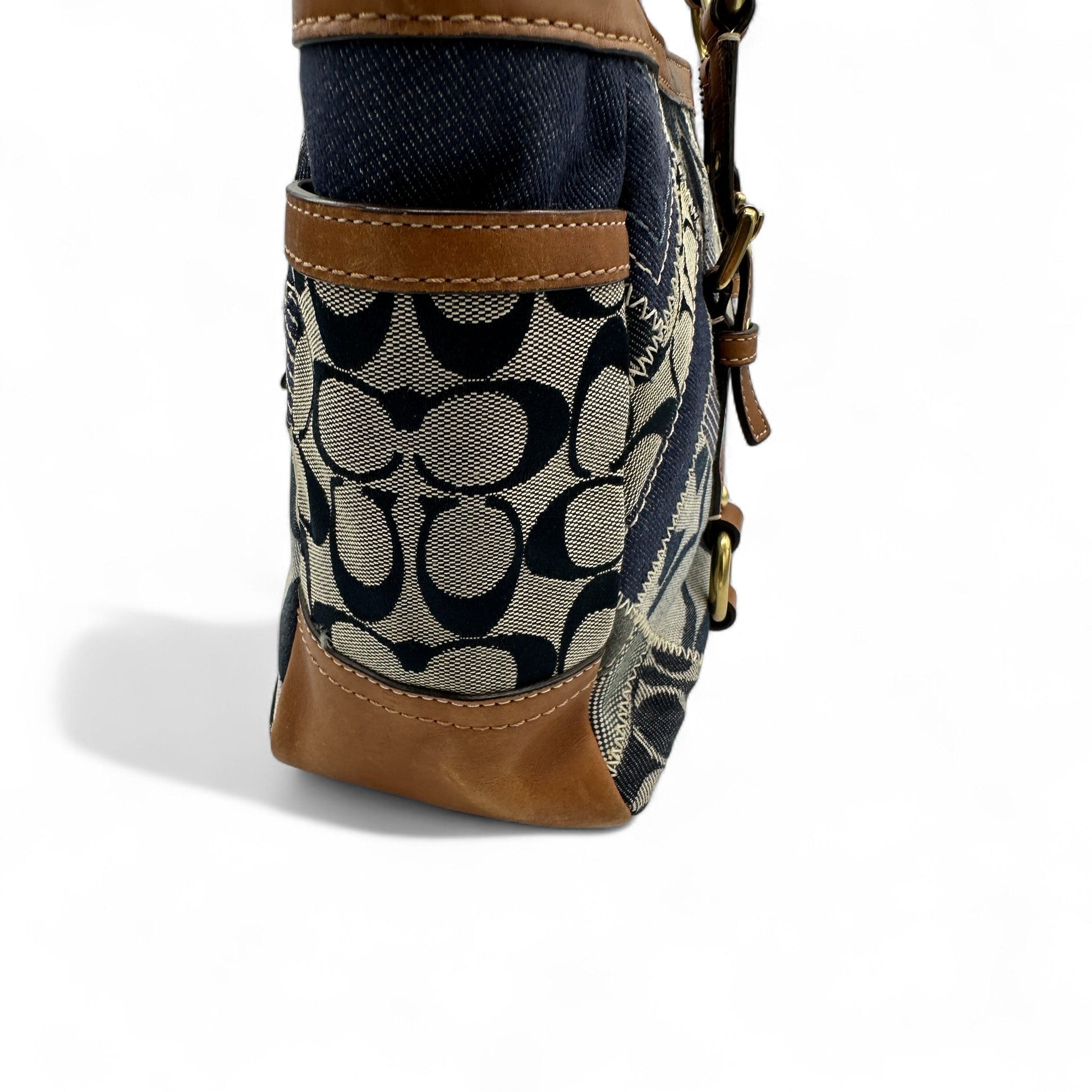 Vintage Coach 12217 Denim Patchwork Tote Shoulder Bag - Thanks it's Vintage