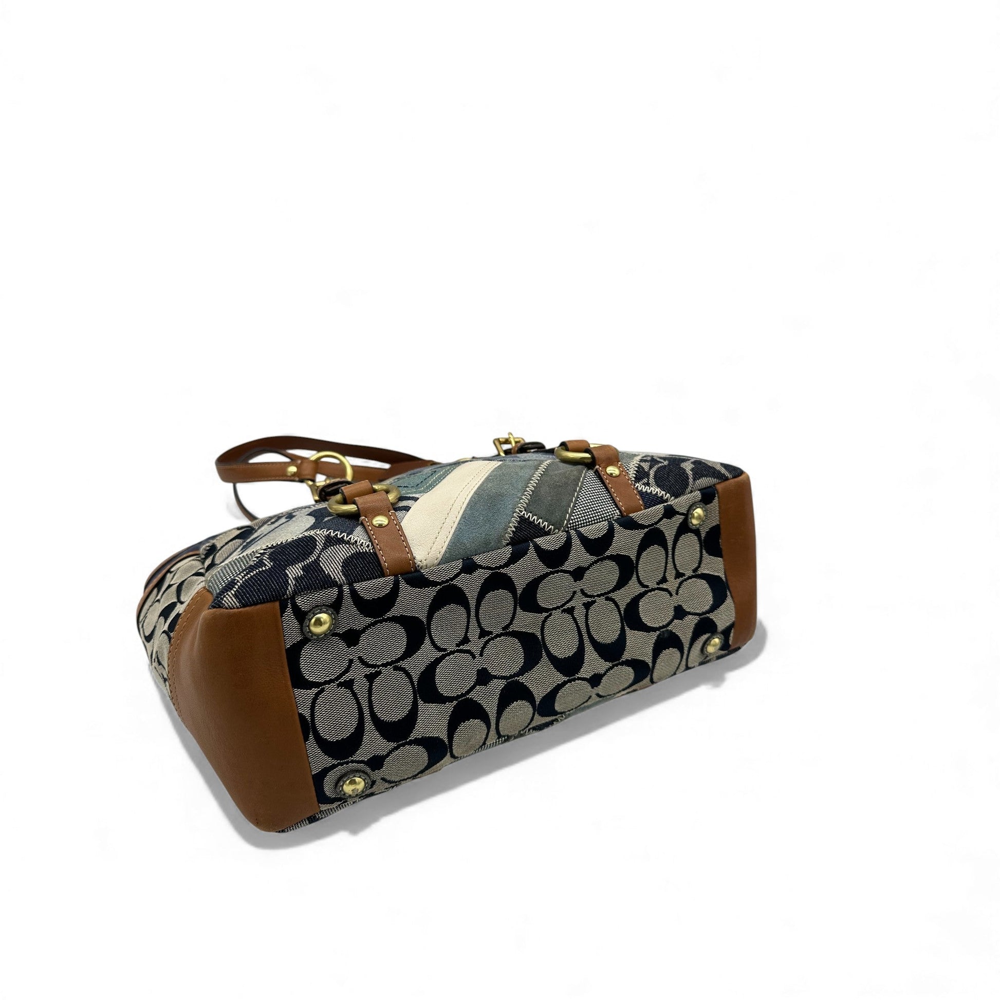 Vintage Coach 12217 Denim Patchwork Tote Shoulder Bag - Thanks it's Vintage