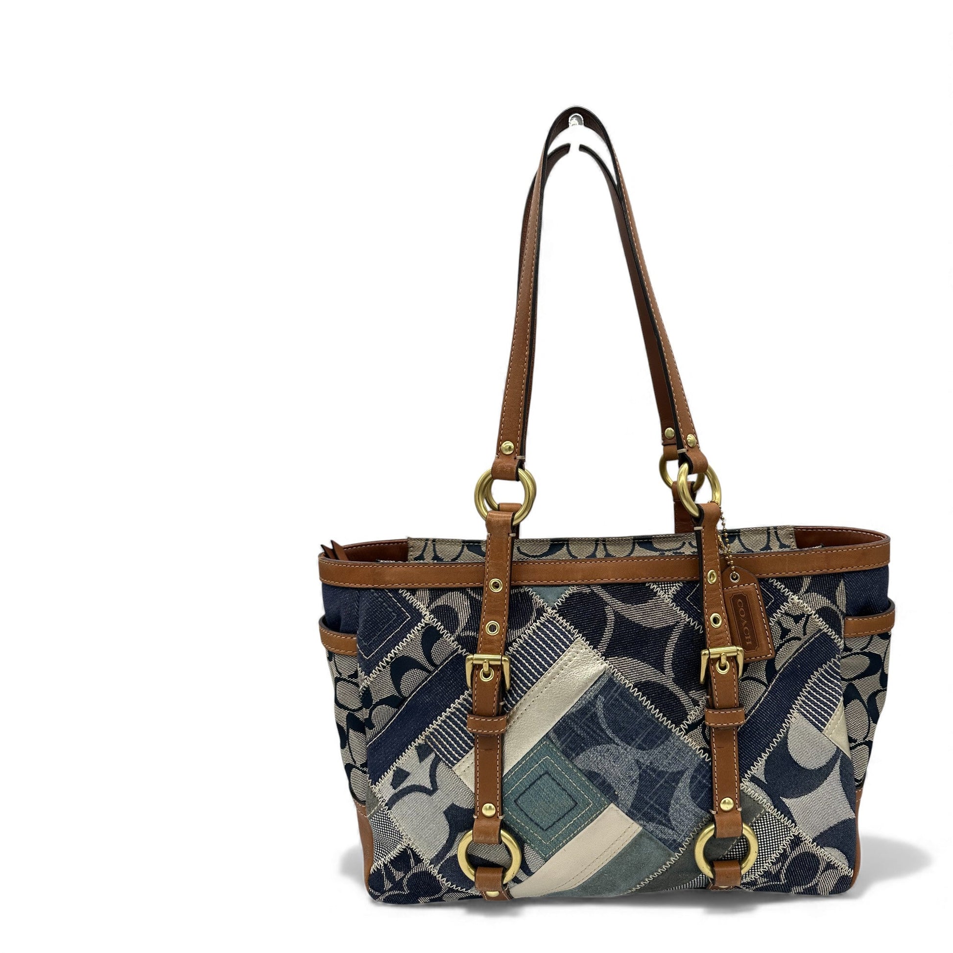 Vintage Coach 12217 Denim Patchwork Tote Shoulder Bag - Thanks it's Vintage