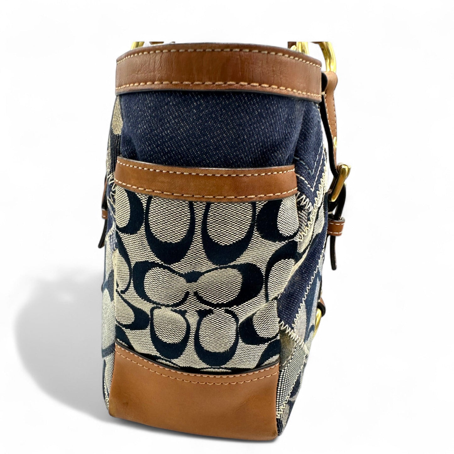 Vintage Coach 12217 Denim Patchwork Tote Shoulder Bag - Thanks it's Vintage