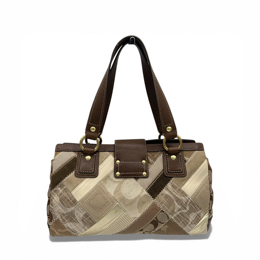 Vintage Coach 12524 Patchwork Turnlock Handbag - Thanks it's Vintage