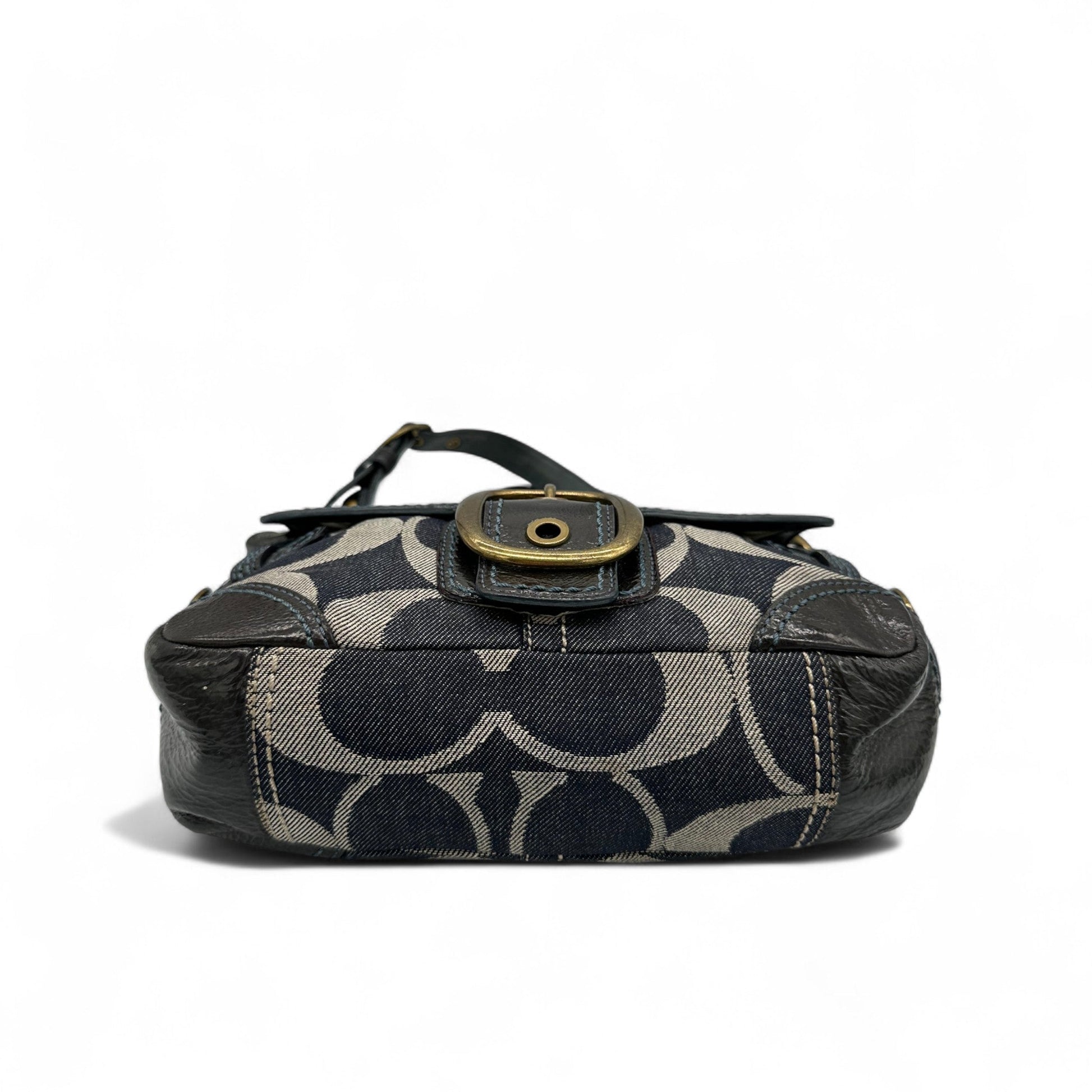 Vintage Coach 12535 Bleecker Denim Monogram Shoulder Bag - Thanks it's Vintage