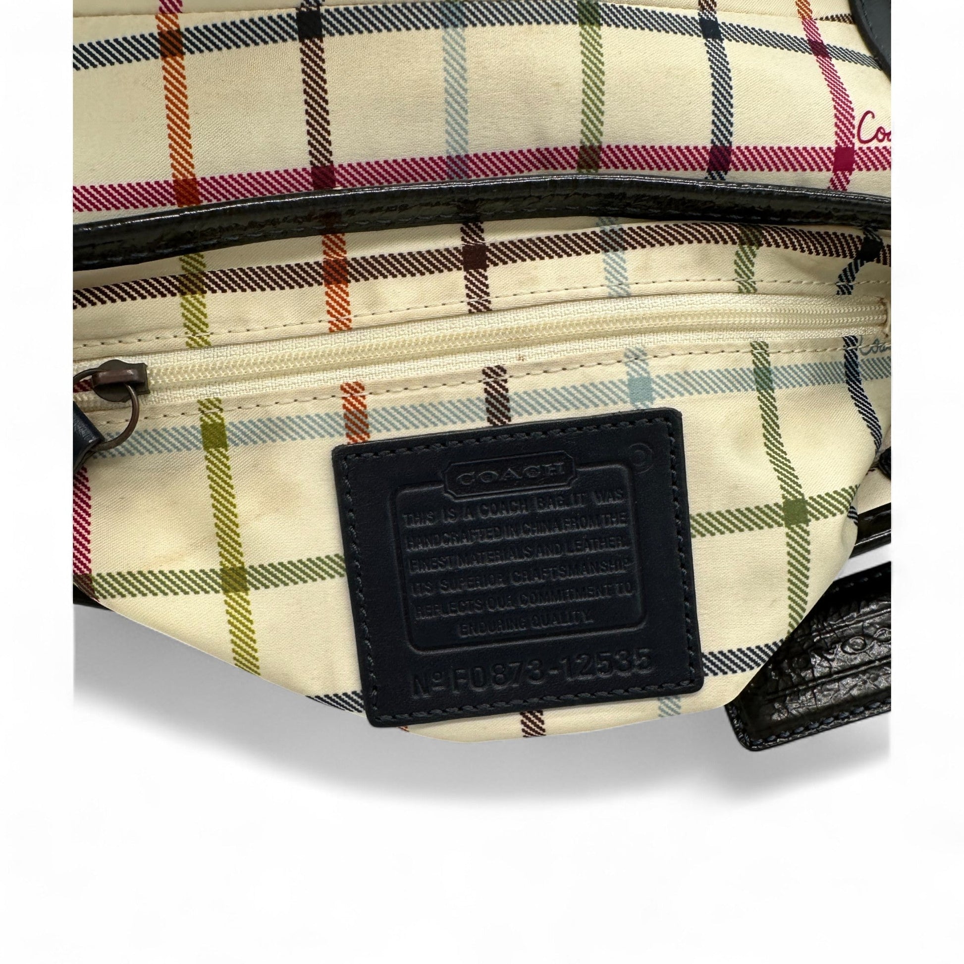 Vintage Coach 12535 Bleecker Denim Monogram Shoulder Bag - Thanks it's Vintage