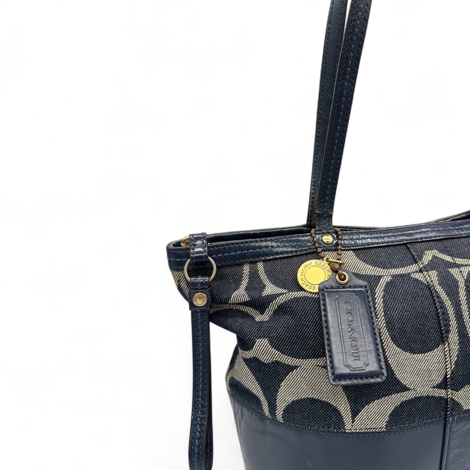 Vintage Coach 12546 Denim Tote Shoulder Bag - Thanks it's Vintage