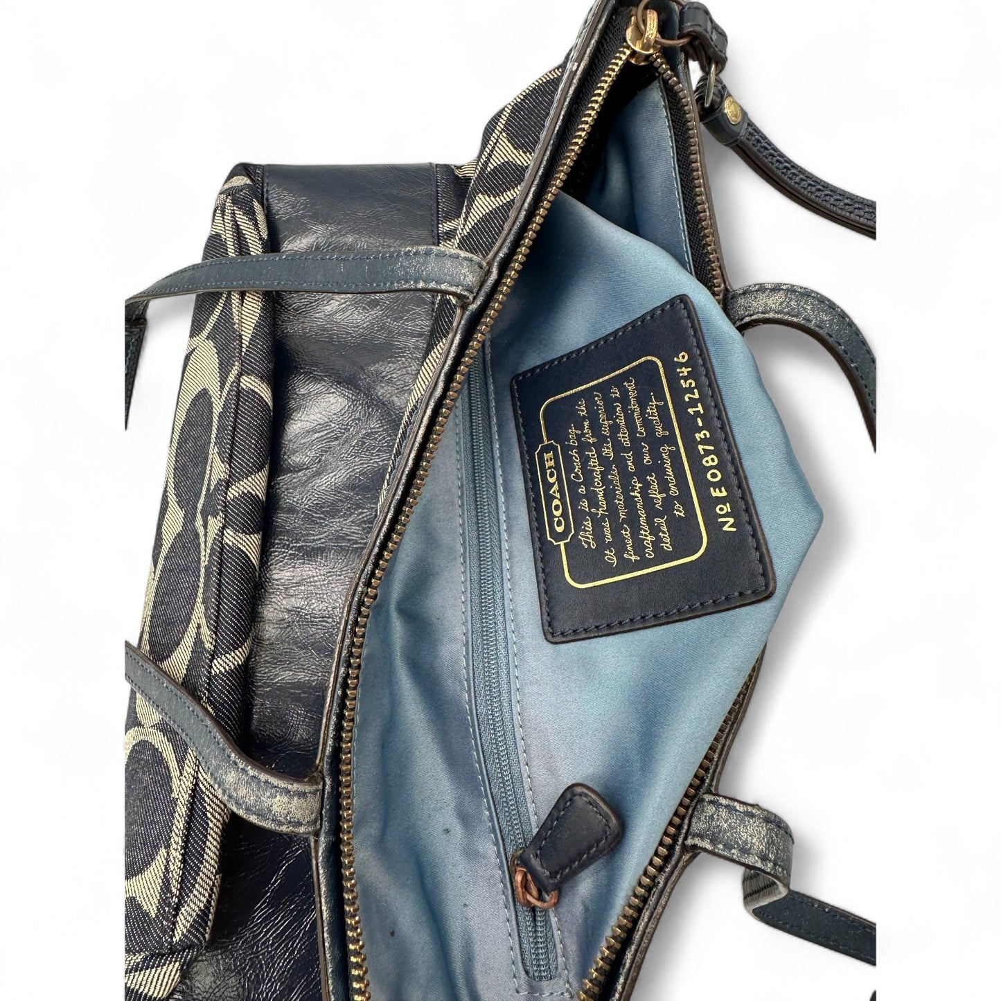 Vintage Coach 12546 Denim Tote Shoulder Bag - Thanks it's Vintage