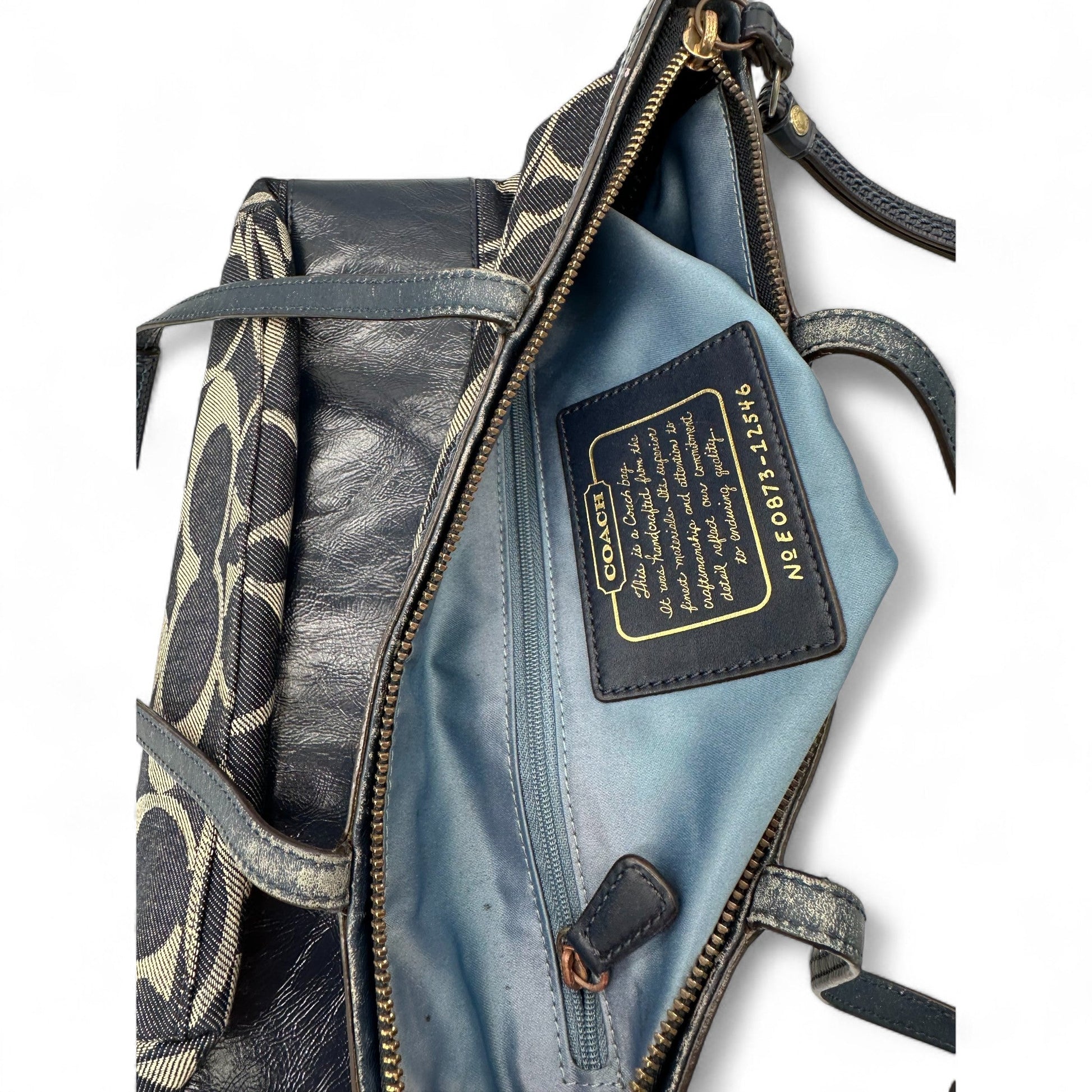 Vintage Coach 12546 Denim Tote Shoulder Bag - Thanks it's Vintage