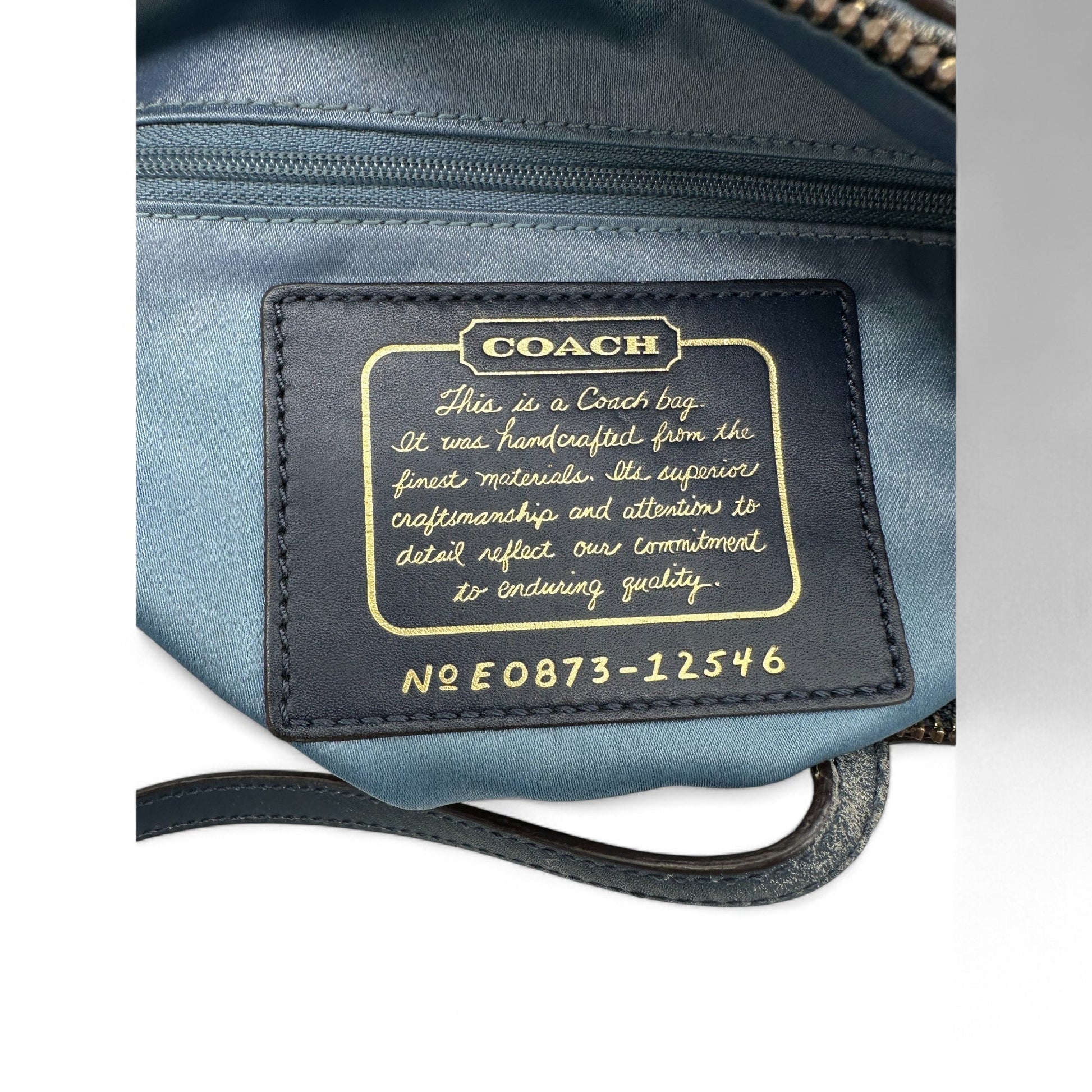 Vintage Coach 12546 Denim Tote Shoulder Bag - Thanks it's Vintage