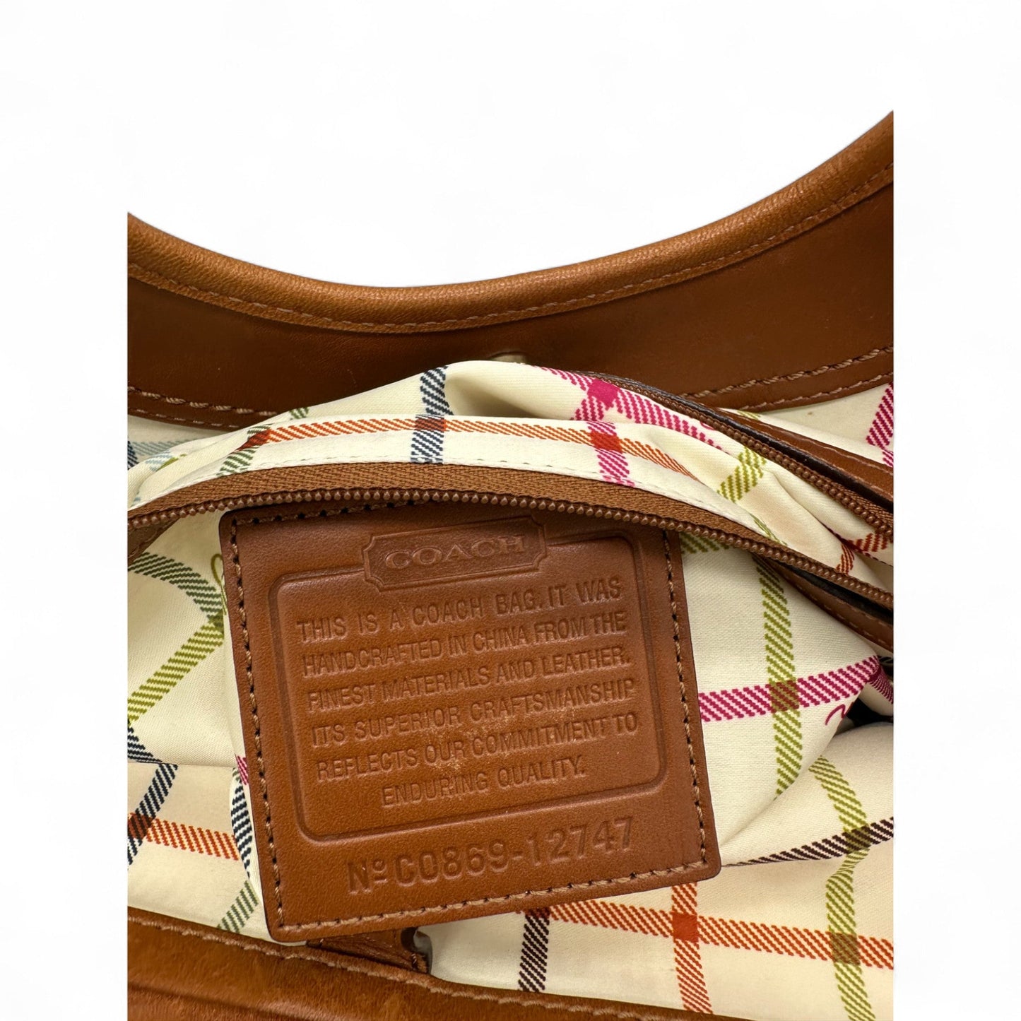 Vintage Coach 12747 Pleated Ergo Denim Monogram Shoulder Bag - Thanks it's Vintage