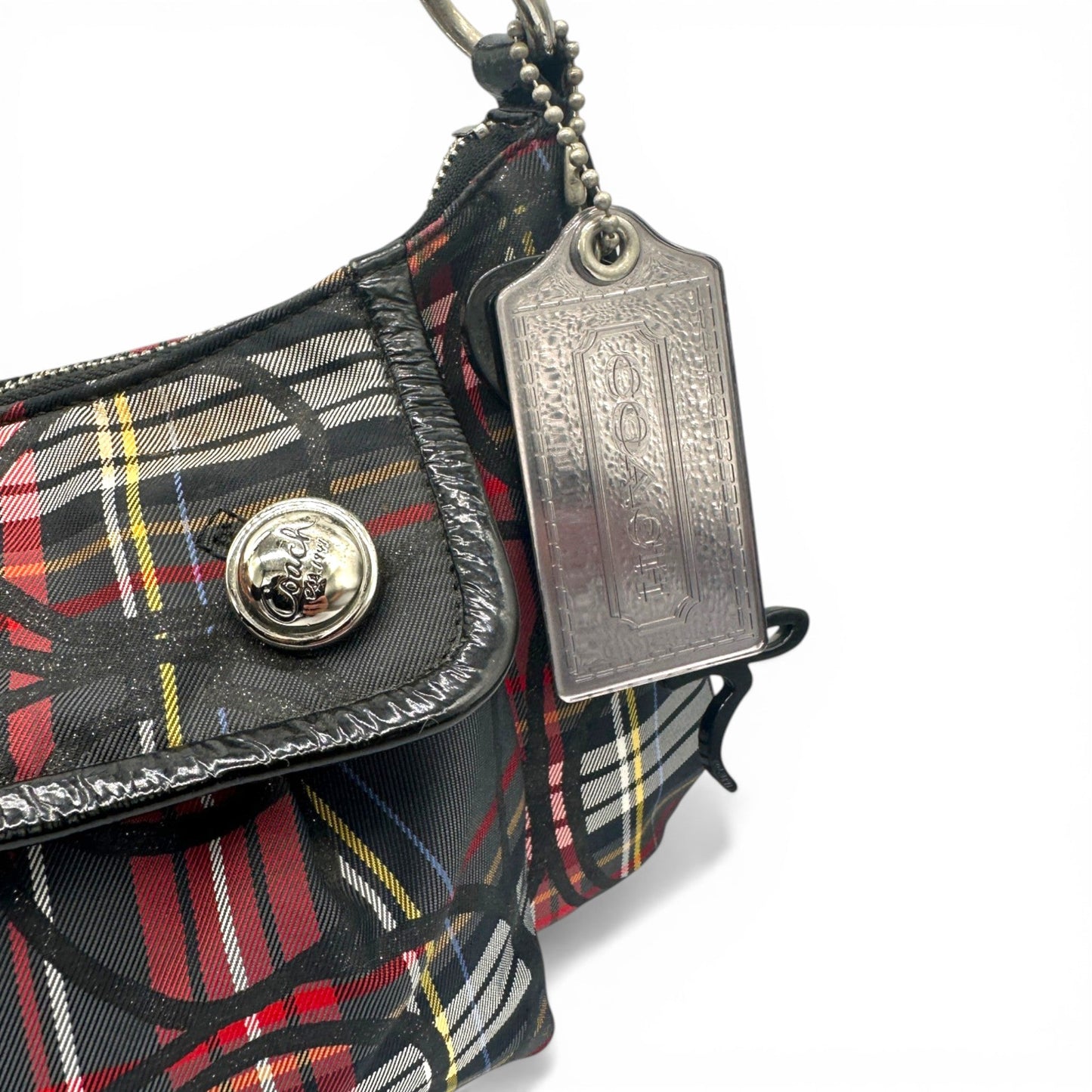 Vintage Coach 14366 Poppy Tartan 2 way Shoulder Bag - Thanks it's Vintage