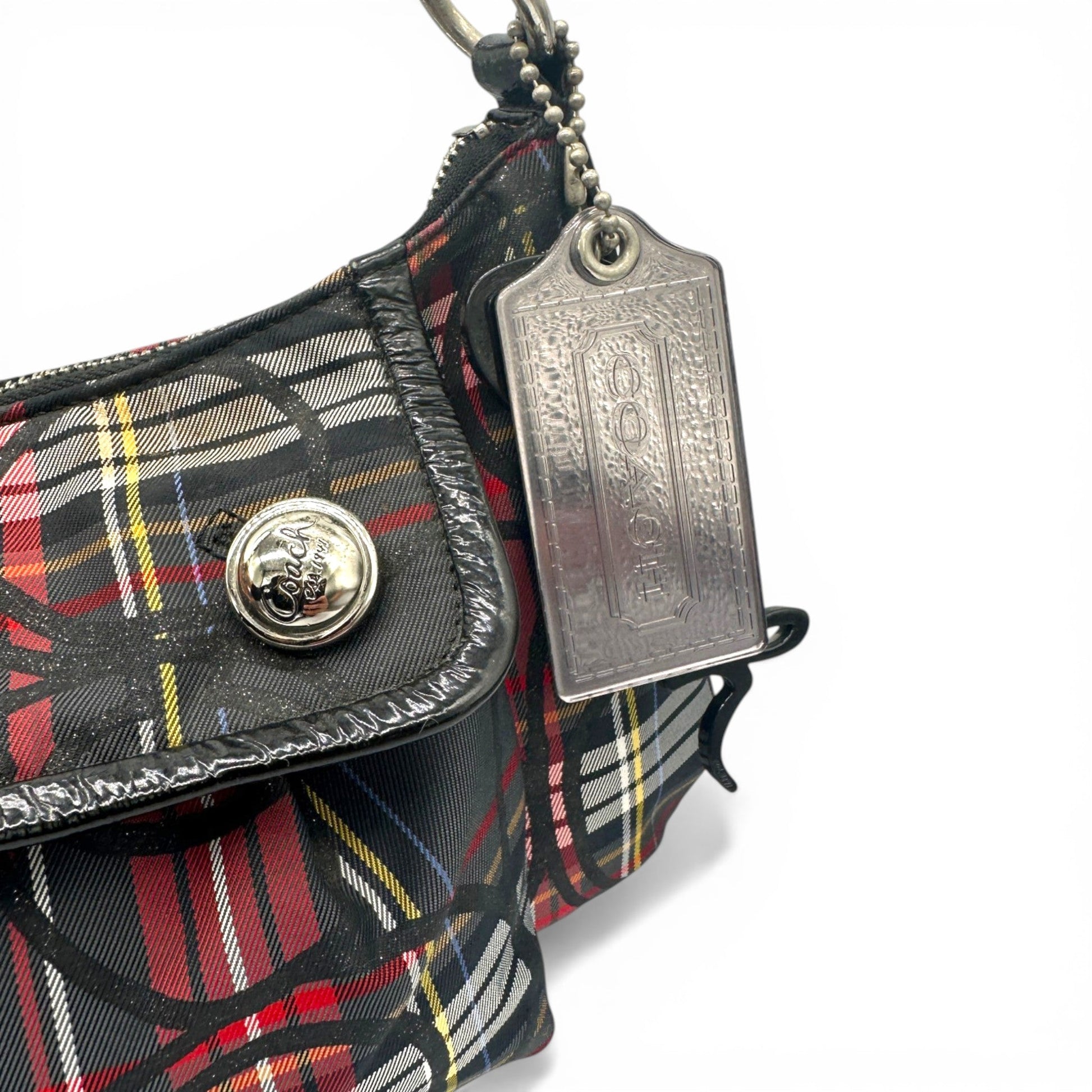 Vintage Coach 14366 Poppy Tartan 2 way Shoulder Bag - Thanks it's Vintage