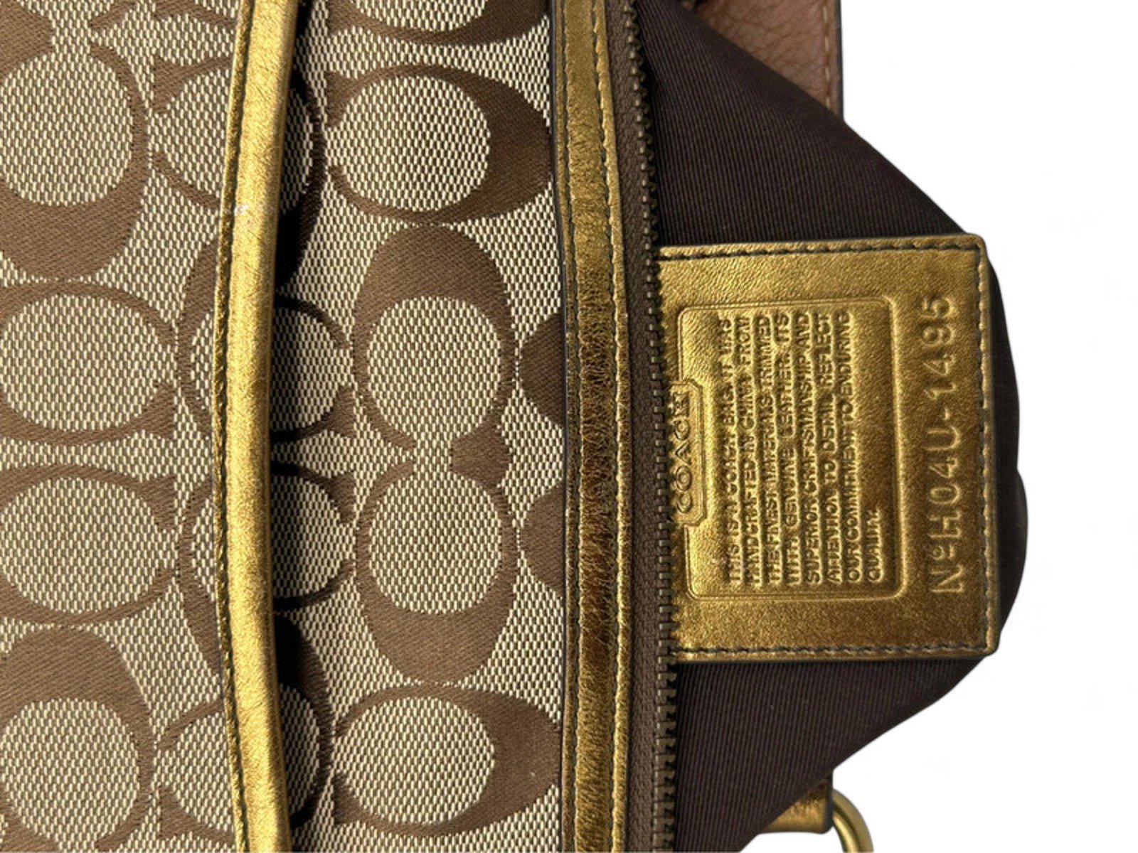 Vintage Coach 1495 Limited Edition Fall 2004 Shoulder Bag Monogram with Suede Trim - Thanks it's Vintage