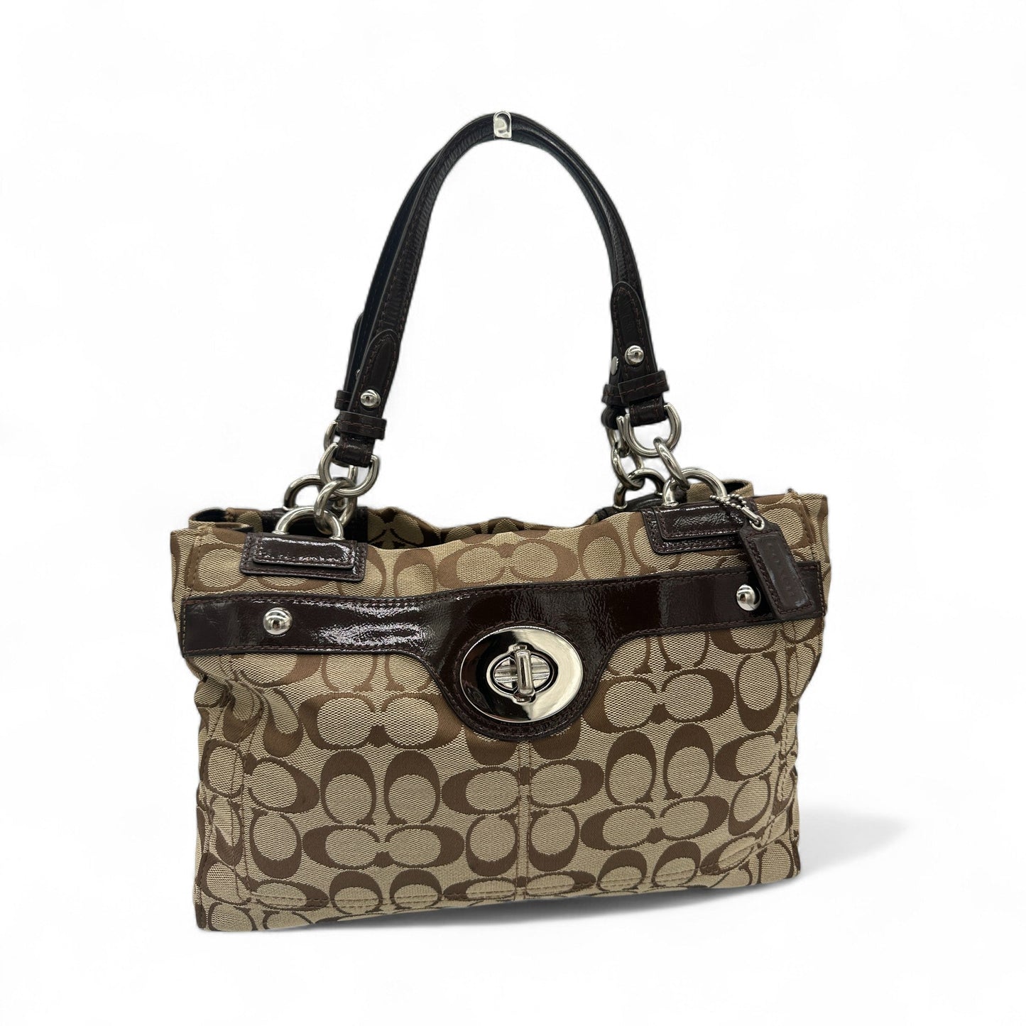 Vintage Coach 16540 Turnlock Tote Shoulder Bag - Thanks it's Vintage