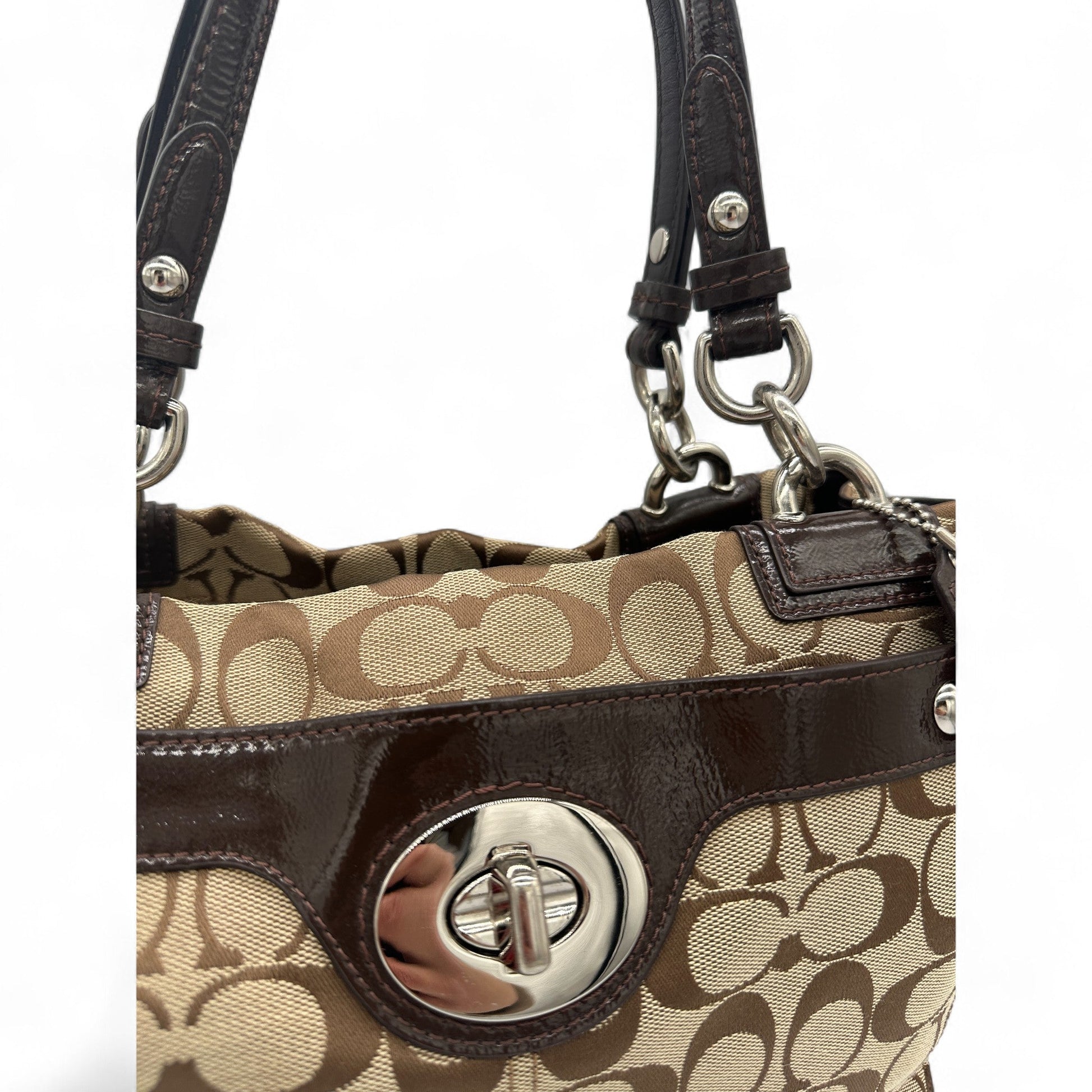 Vintage Coach 16540 Turnlock Tote Shoulder Bag - Thanks it's Vintage