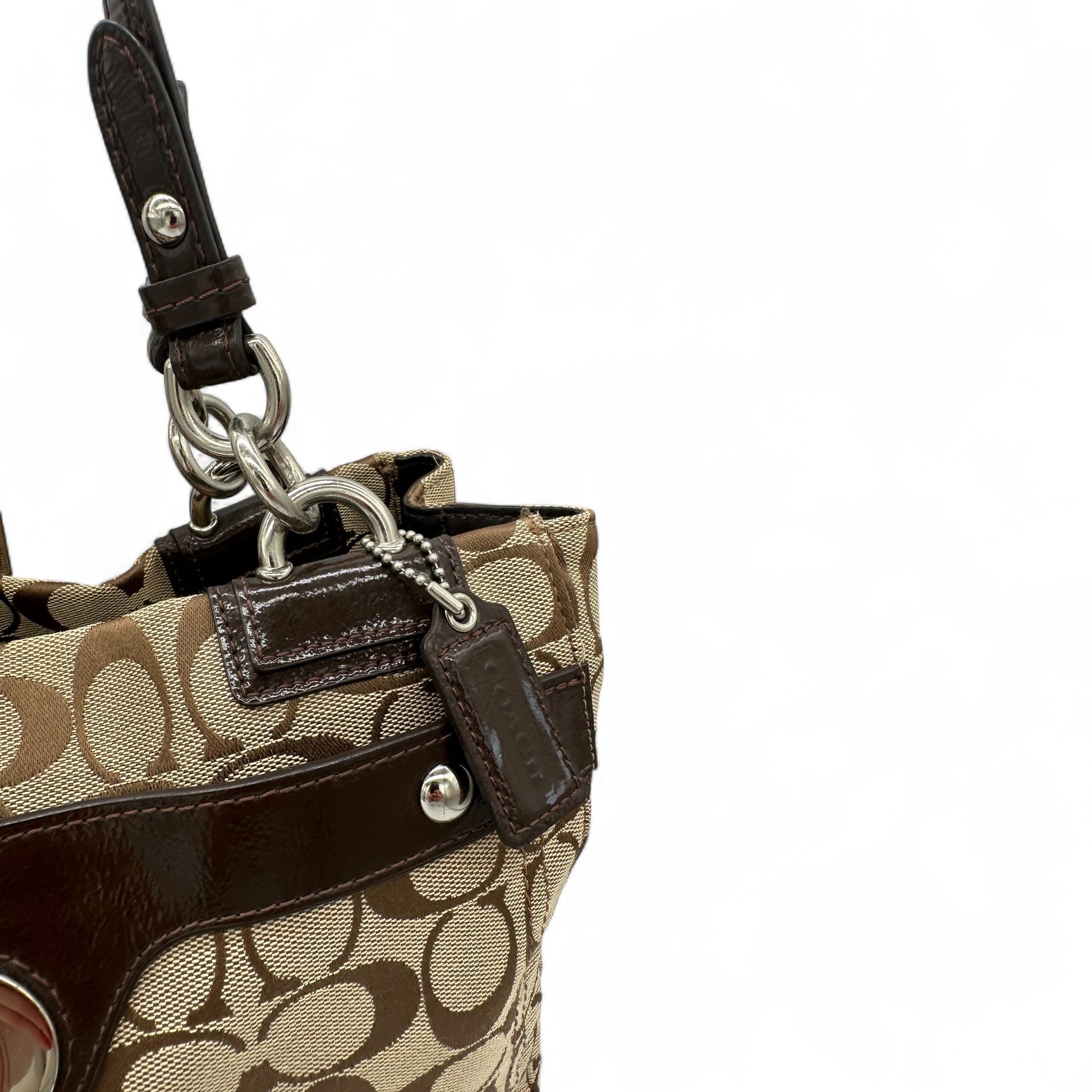 Vintage Coach 16540 Turnlock Tote Shoulder Bag - Thanks it's Vintage