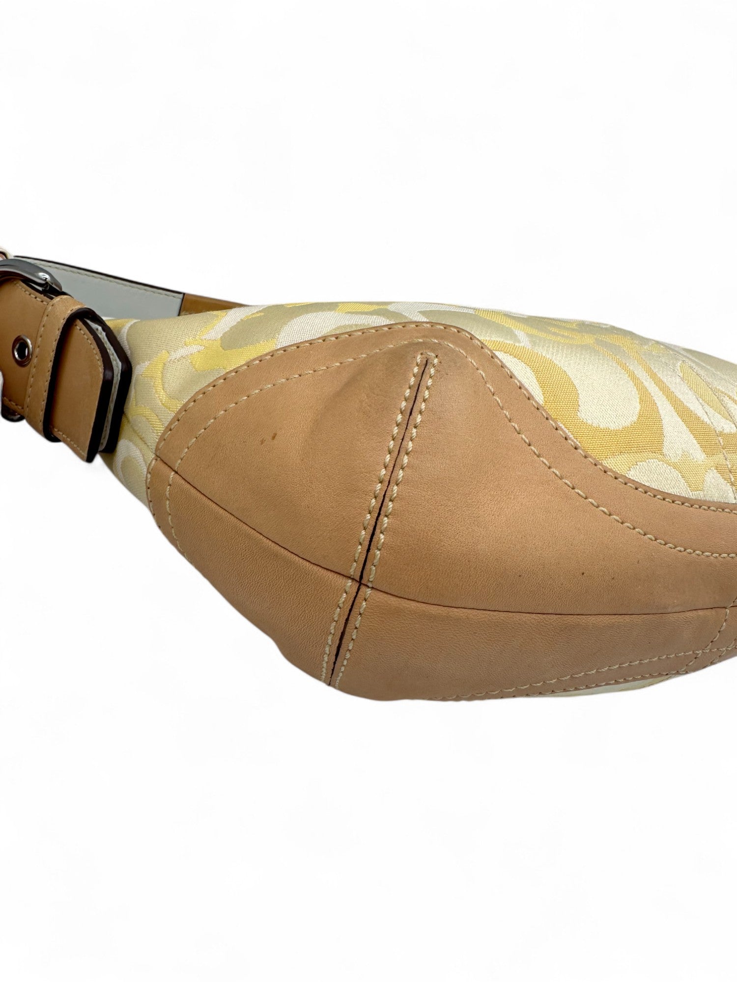 Vintage Coach 1850 Yellow Optic Monogram Shoulder Bag - Thanks it's Vintage