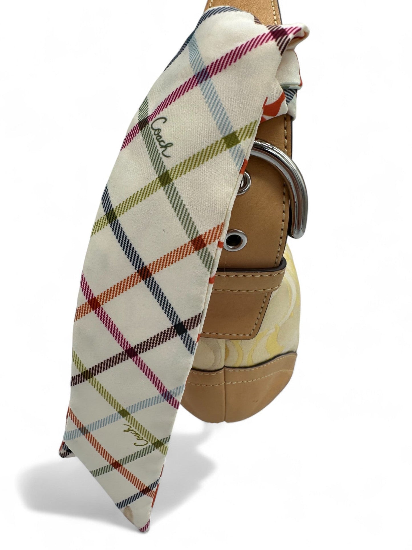 Vintage Coach 1850 Yellow Optic Monogram Shoulder Bag - Thanks it's Vintage