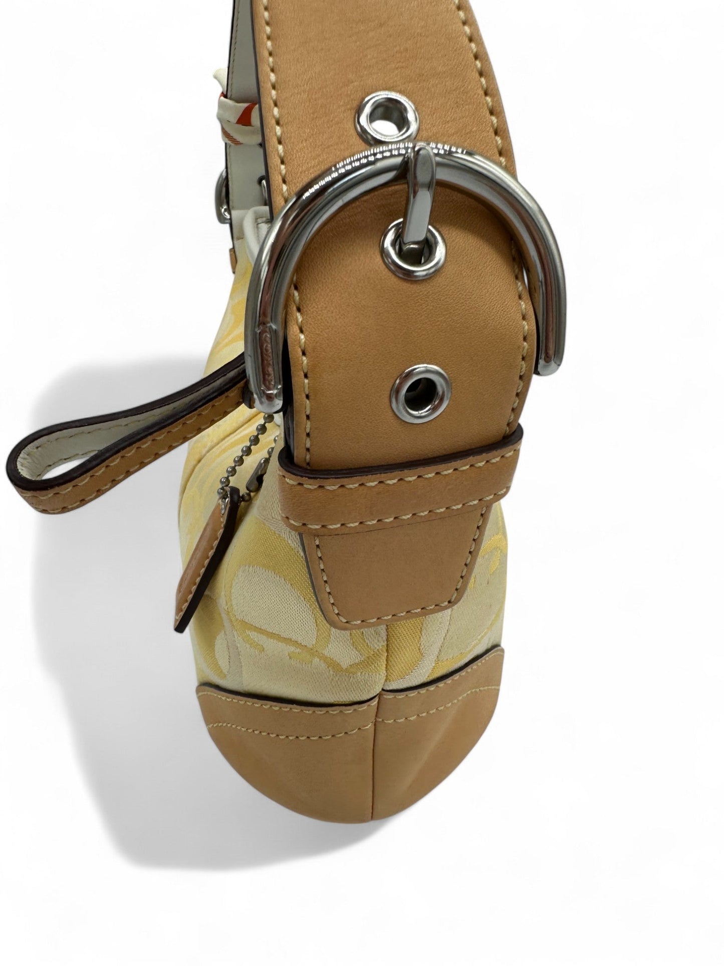 Vintage Coach 1850 Yellow Optic Monogram Shoulder Bag - Thanks it's Vintage