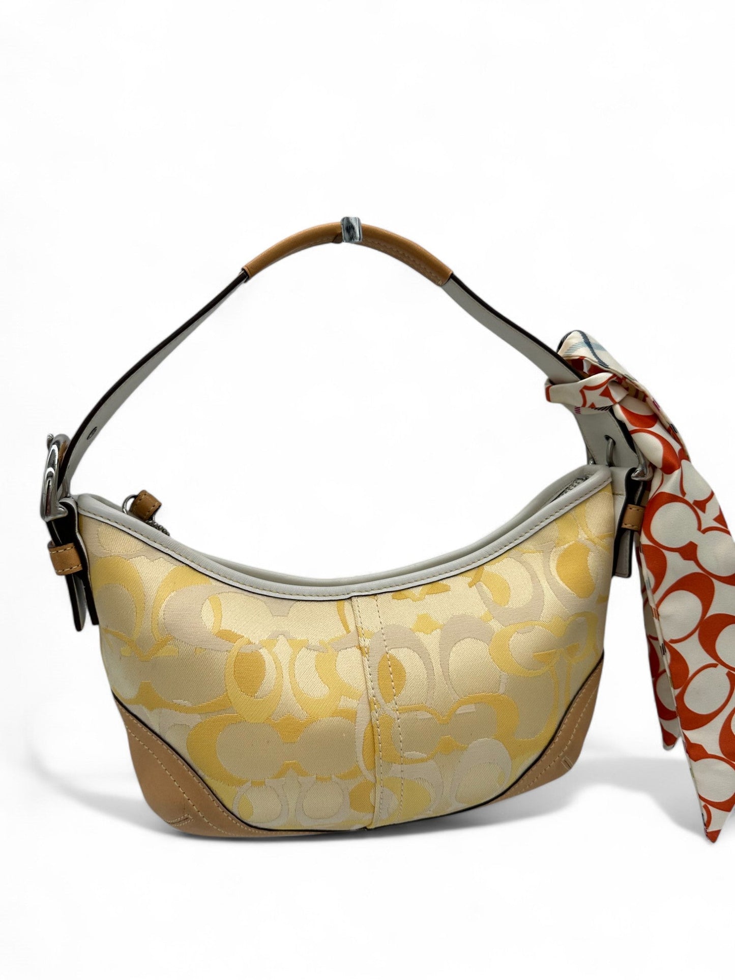 Vintage Coach 1850 Yellow Optic Monogram Shoulder Bag - Thanks it's Vintage