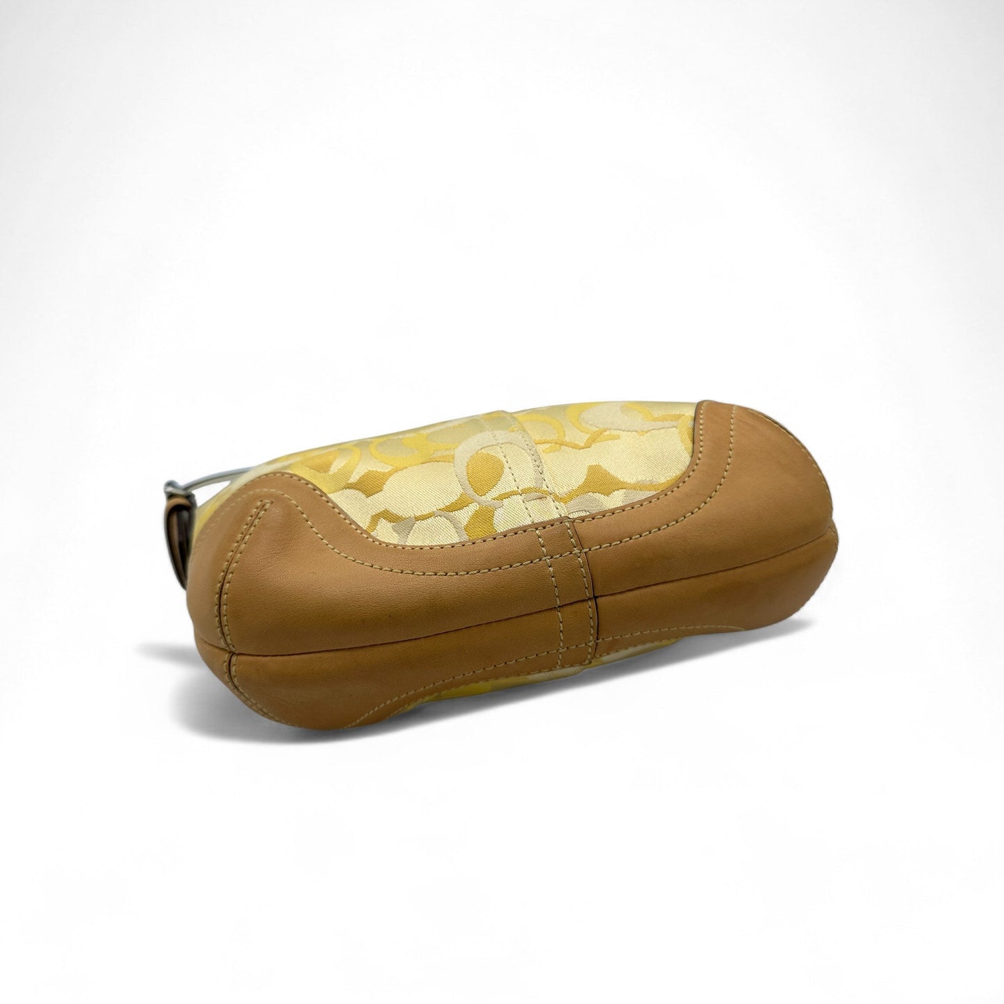 Vintage Coach 1850 Yellow Optic Monogram Shoulder Bag - Thanks it's Vintage