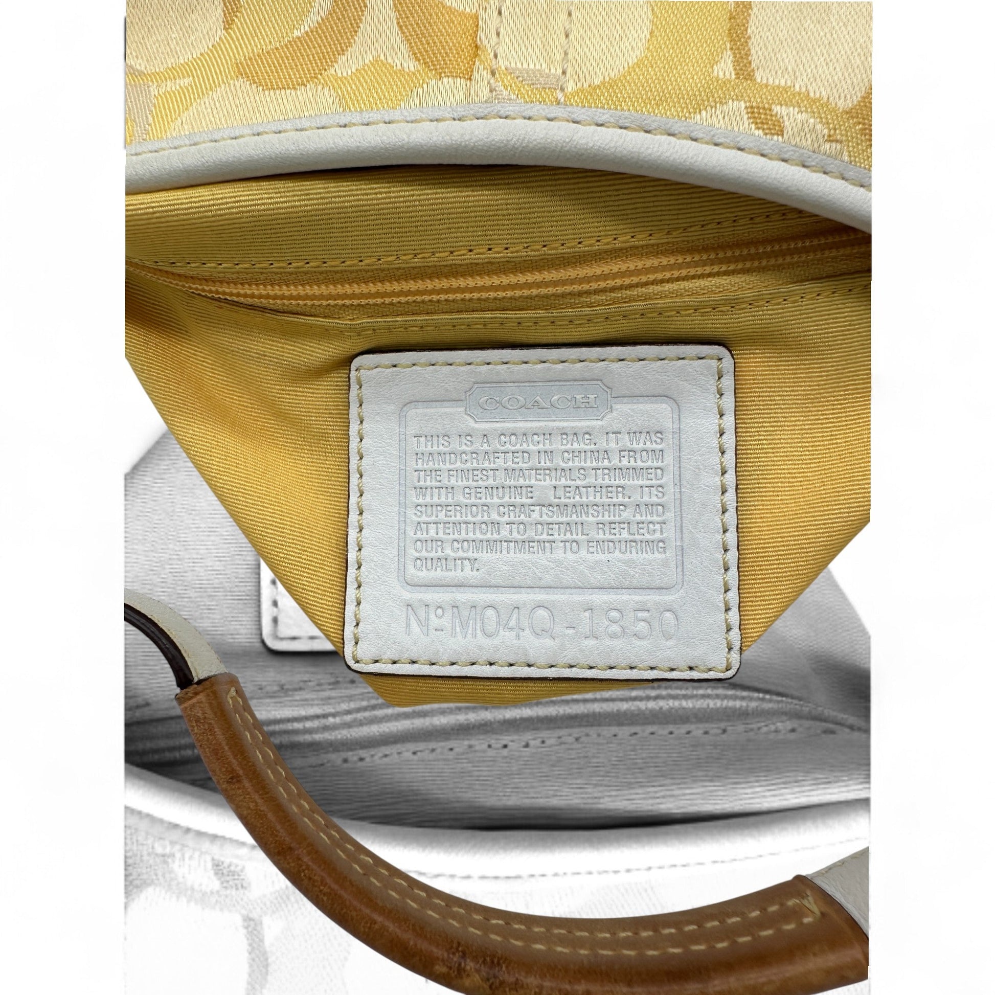 Vintage Coach 1850 Yellow Optic Monogram Shoulder Bag - Thanks it's Vintage