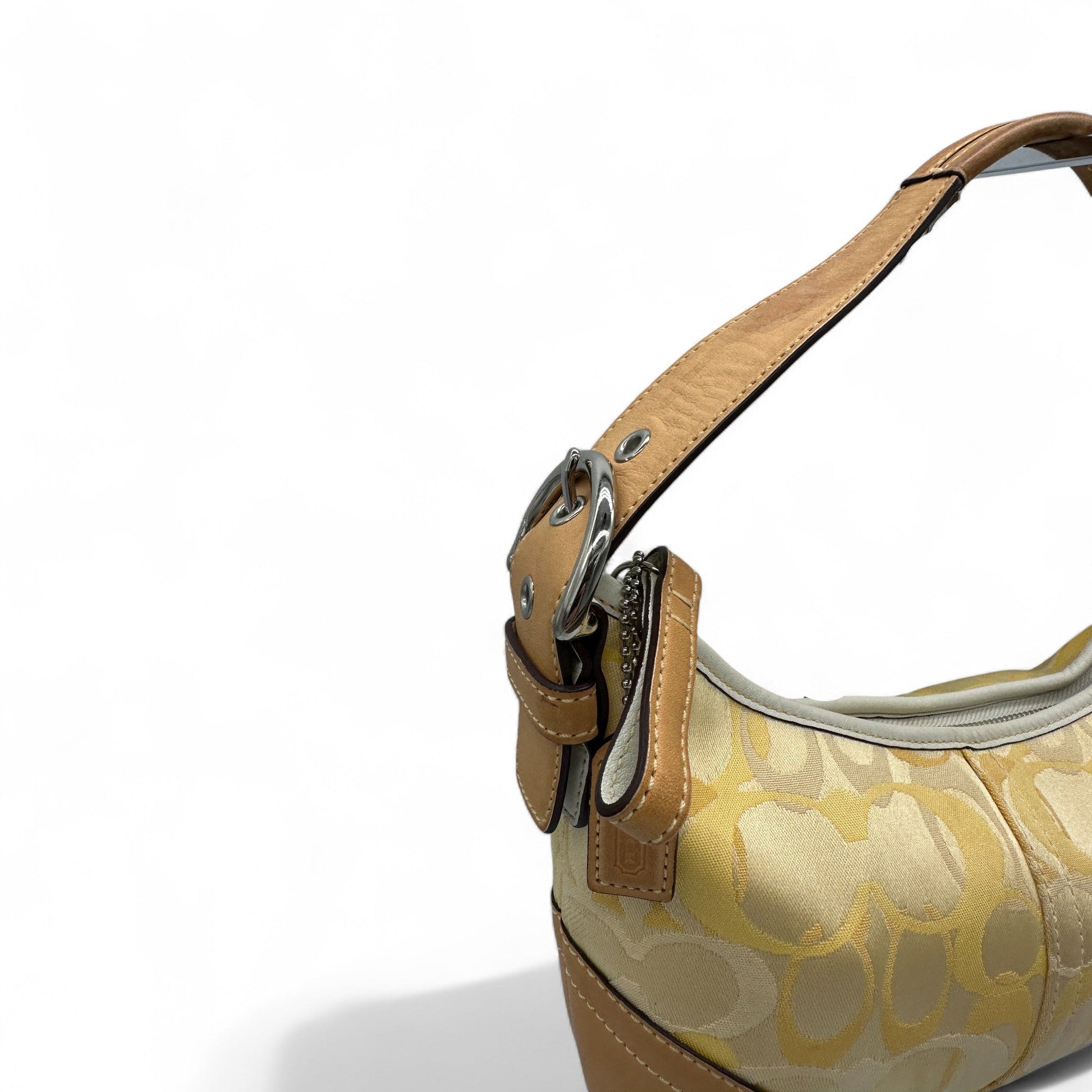 Vintage Coach 1850 Yellow Optic Monogram Shoulder Bag - Thanks it's Vintage