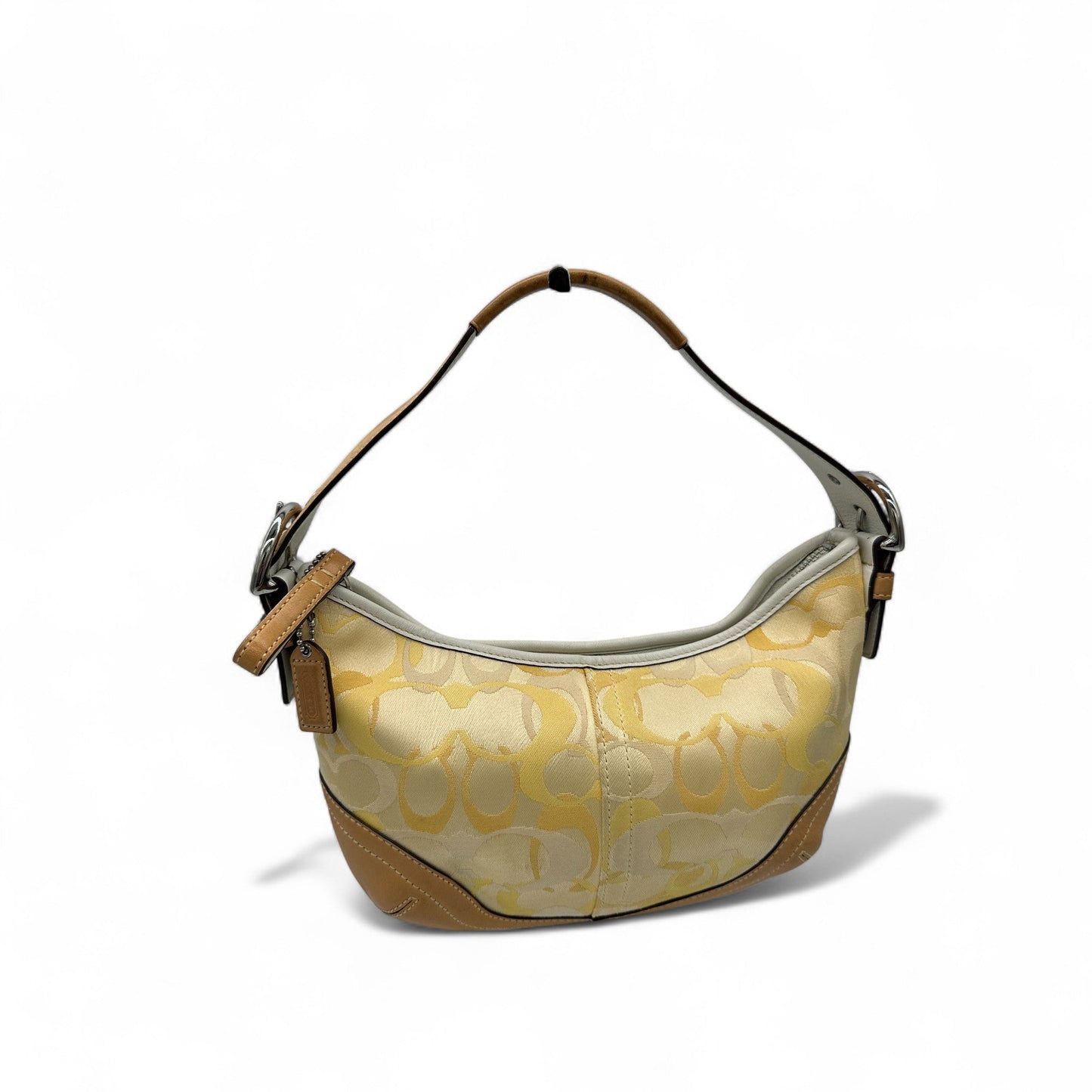 Vintage Coach 1850 Yellow Optic Monogram Shoulder Bag - Thanks it's Vintage