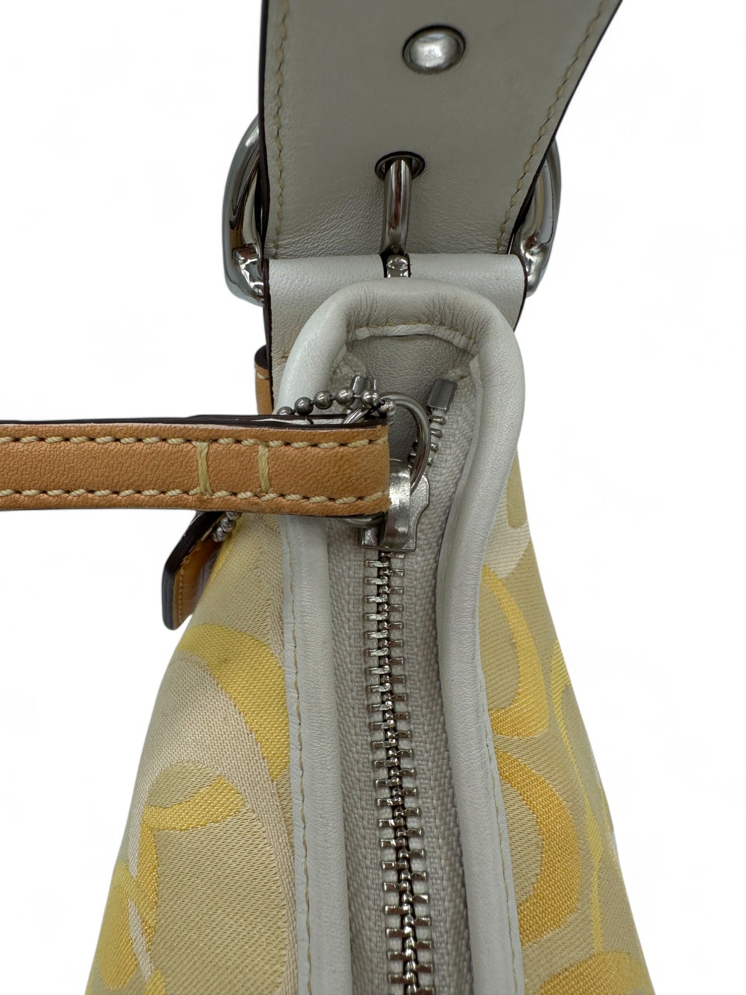 Vintage Coach 1850 Yellow Optic Monogram Shoulder Bag - Thanks it's Vintage