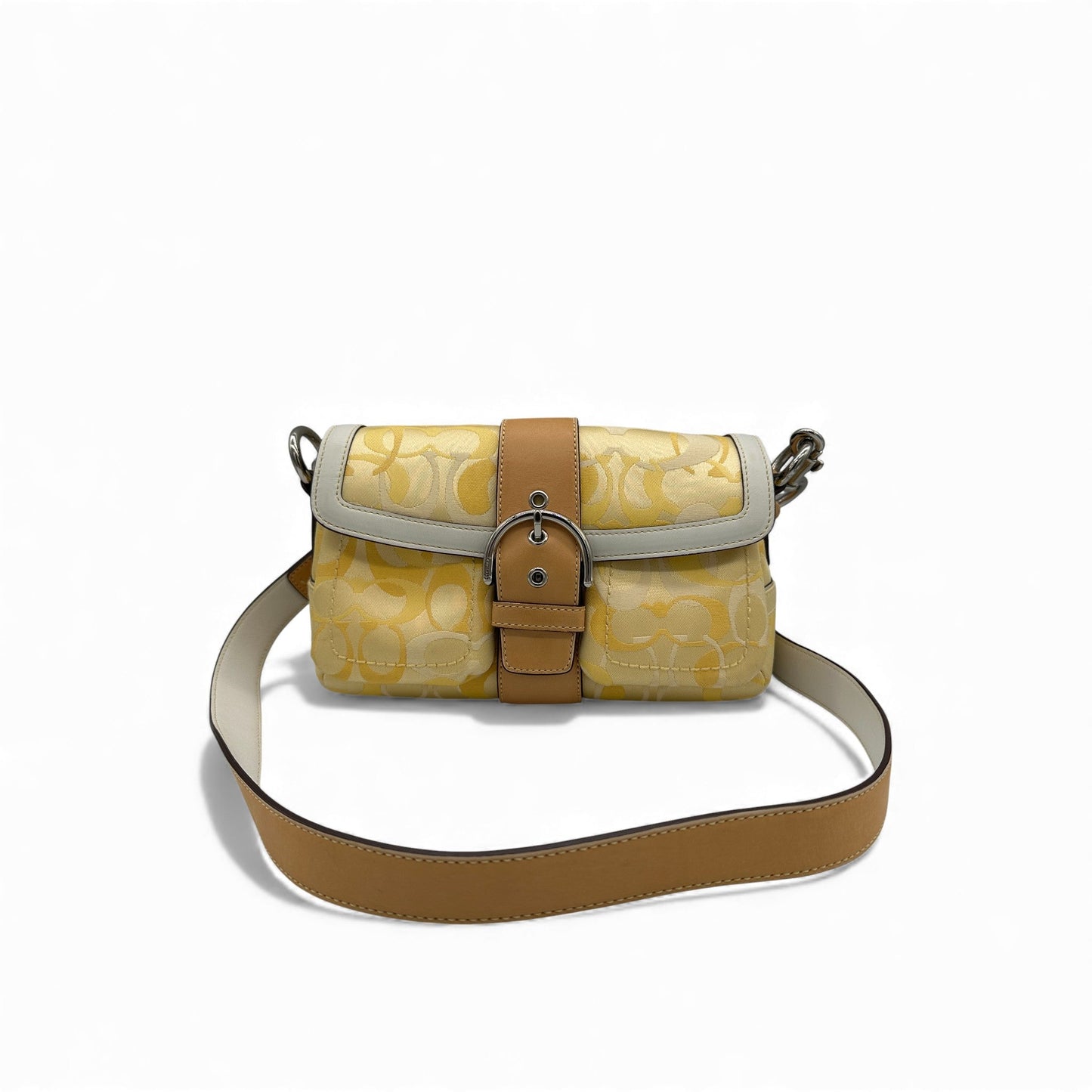 Vintage Coach 1854 Yellow Optic Soho Crossbody Bag - Thanks it's Vintage