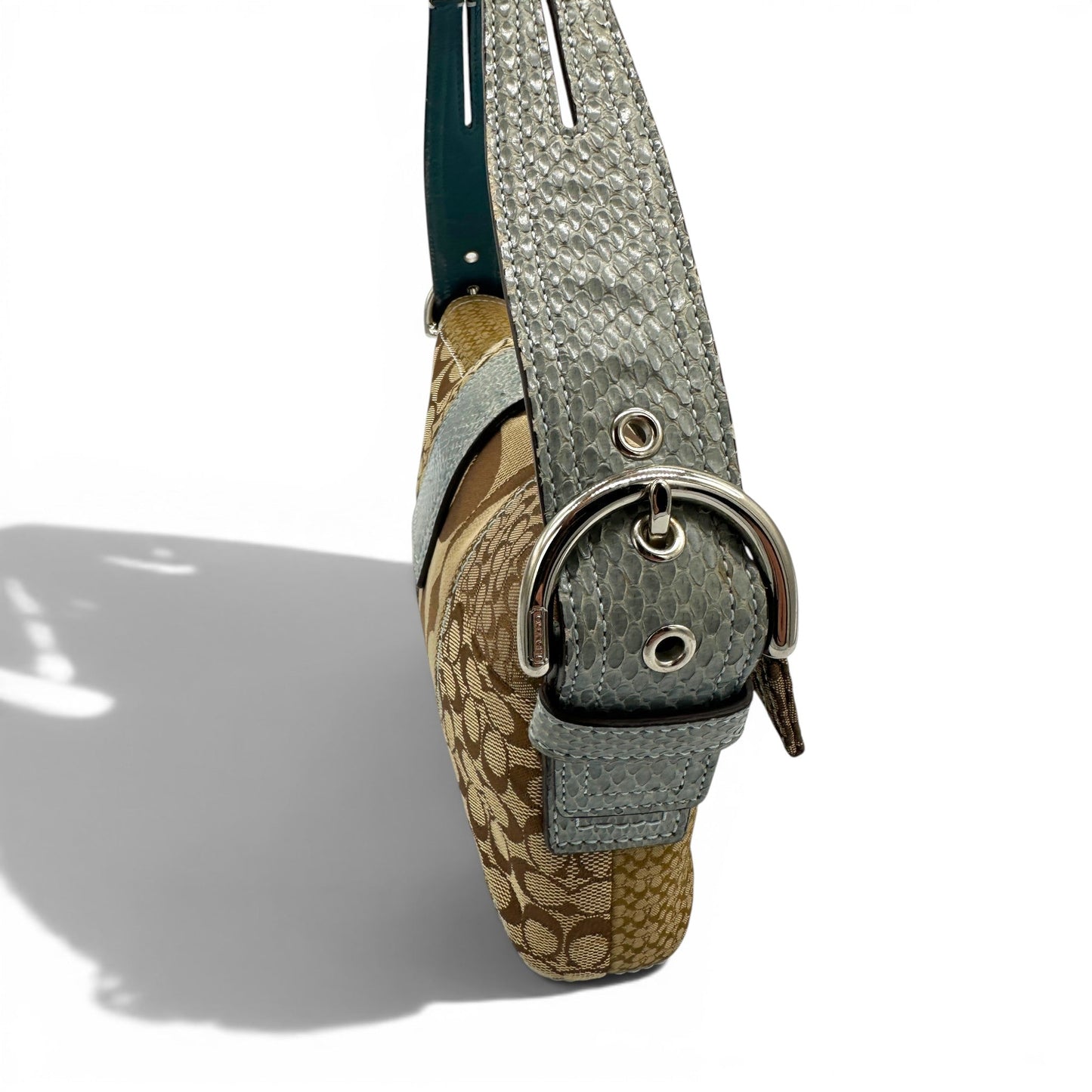 Vintage Coach 3689 Python Trim Soho Shoulder Bag - Thanks it's Vintage
