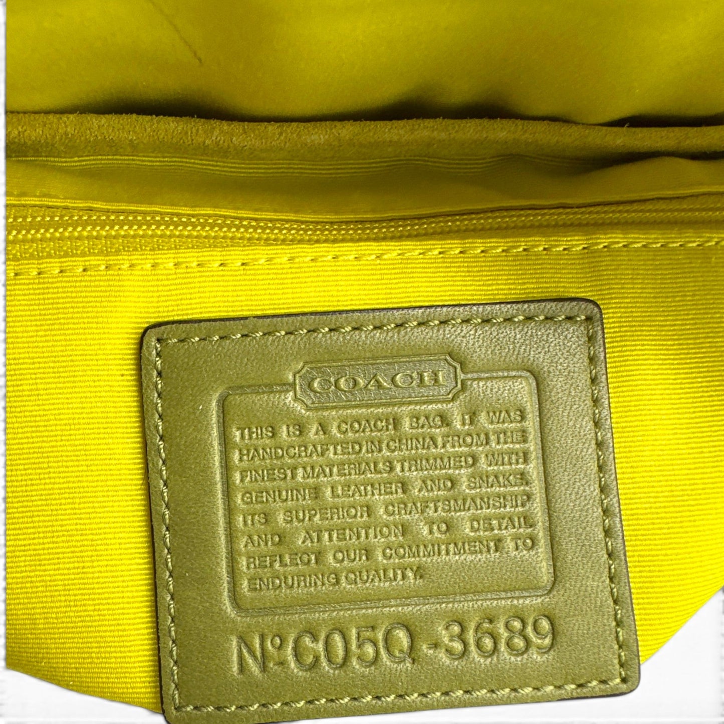 Vintage Coach 3689 Python Trim Soho Shoulder Bag - Thanks it's Vintage