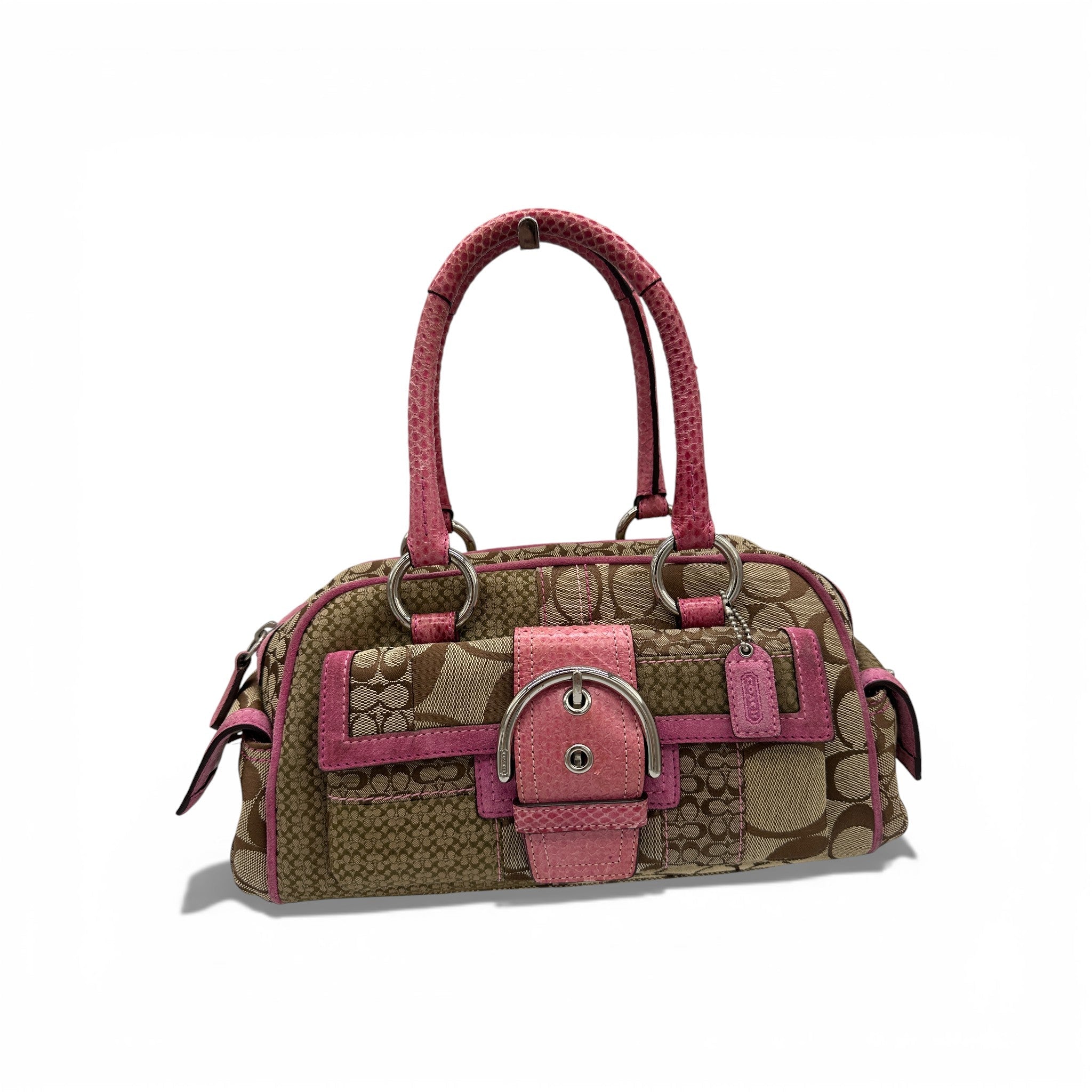 バッグ coach shoulder bag opart patchwork pink Vintage Coach 3692 Patchwork Soho Shoulder Bag – Thanks it's Vintage