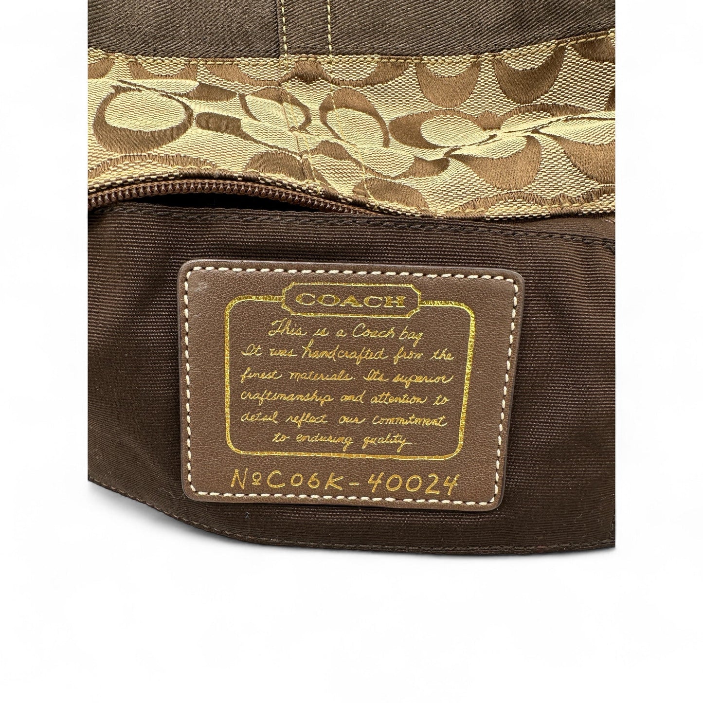 Vintage Coach 40024 Brown Monogram Mini Shoulder Bag - Thanks it's Vintage