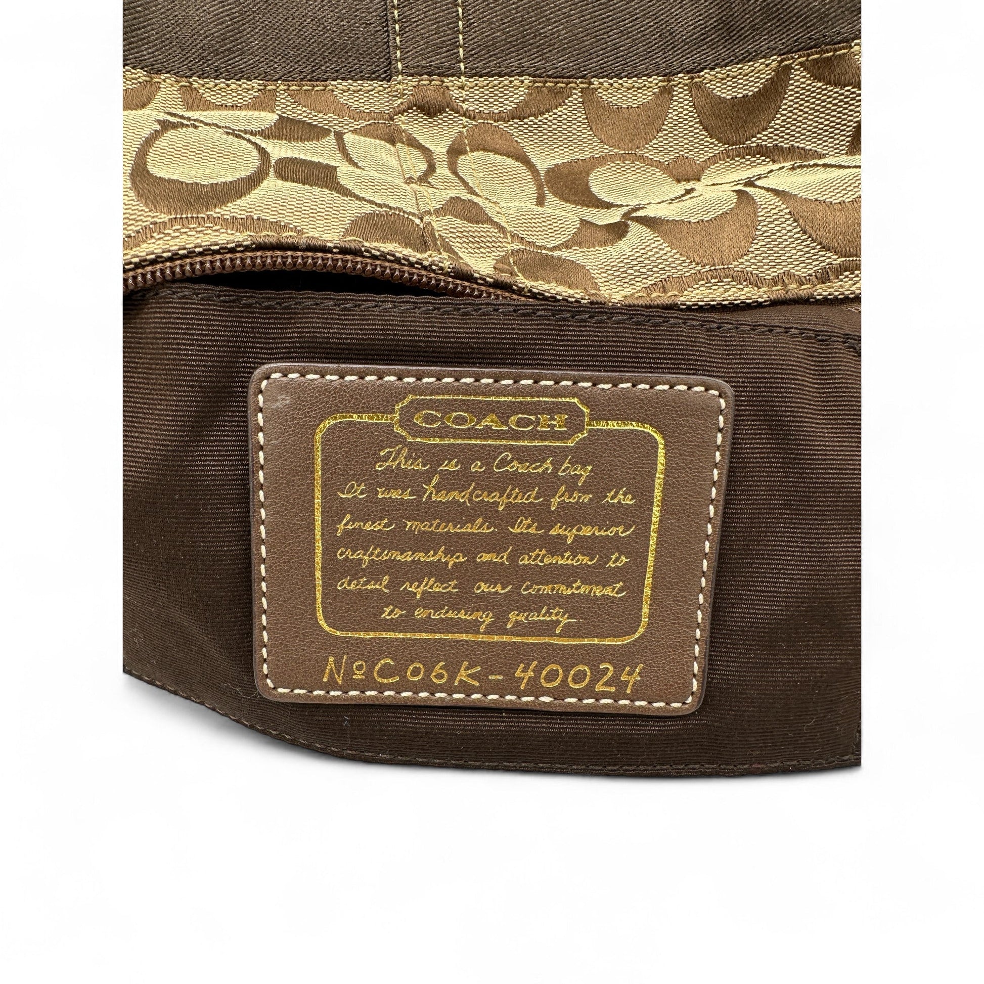 Vintage Coach 40024 Brown Monogram Mini Shoulder Bag - Thanks it's Vintage