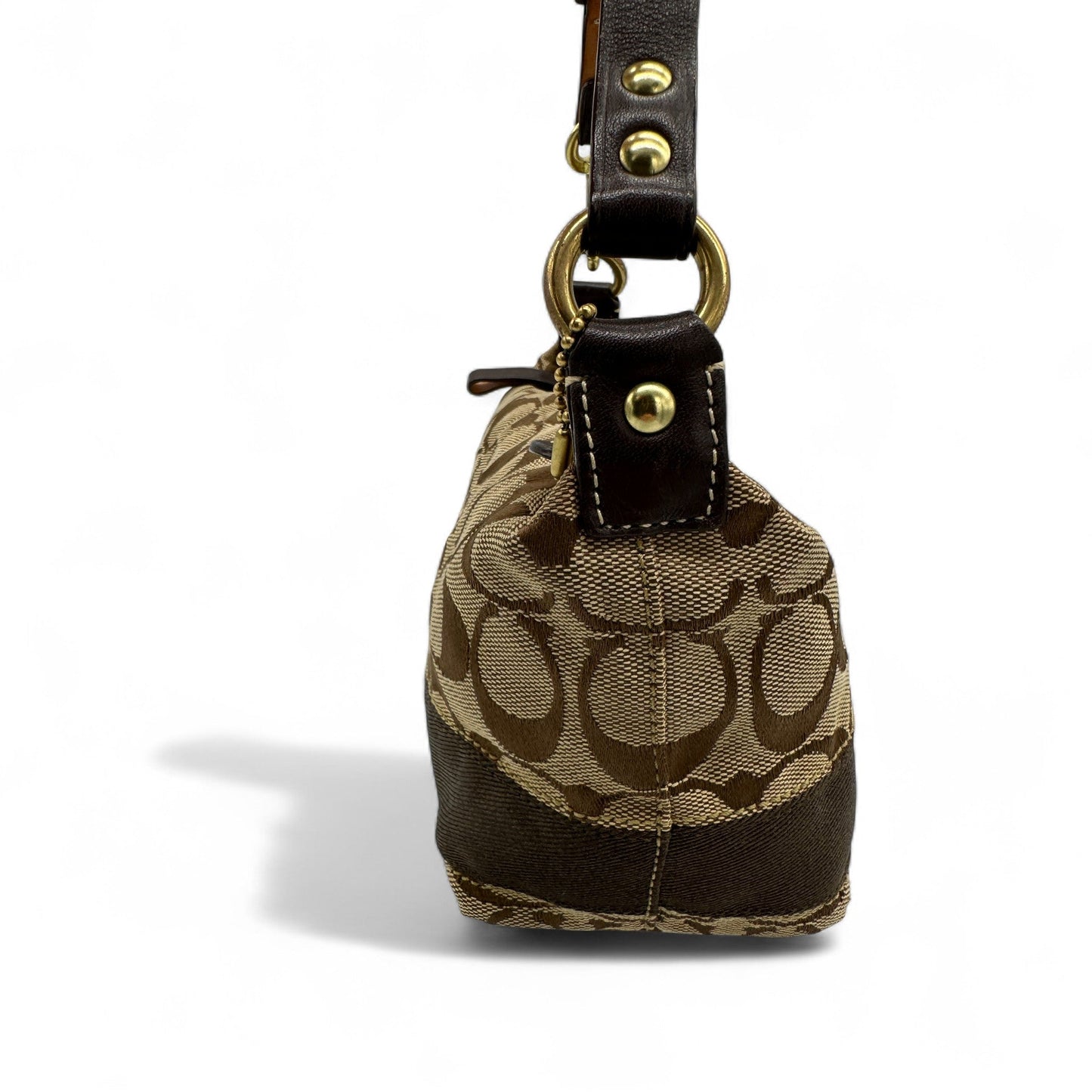 Vintage Coach 40024 Brown Monogram Mini Shoulder Bag - Thanks it's Vintage