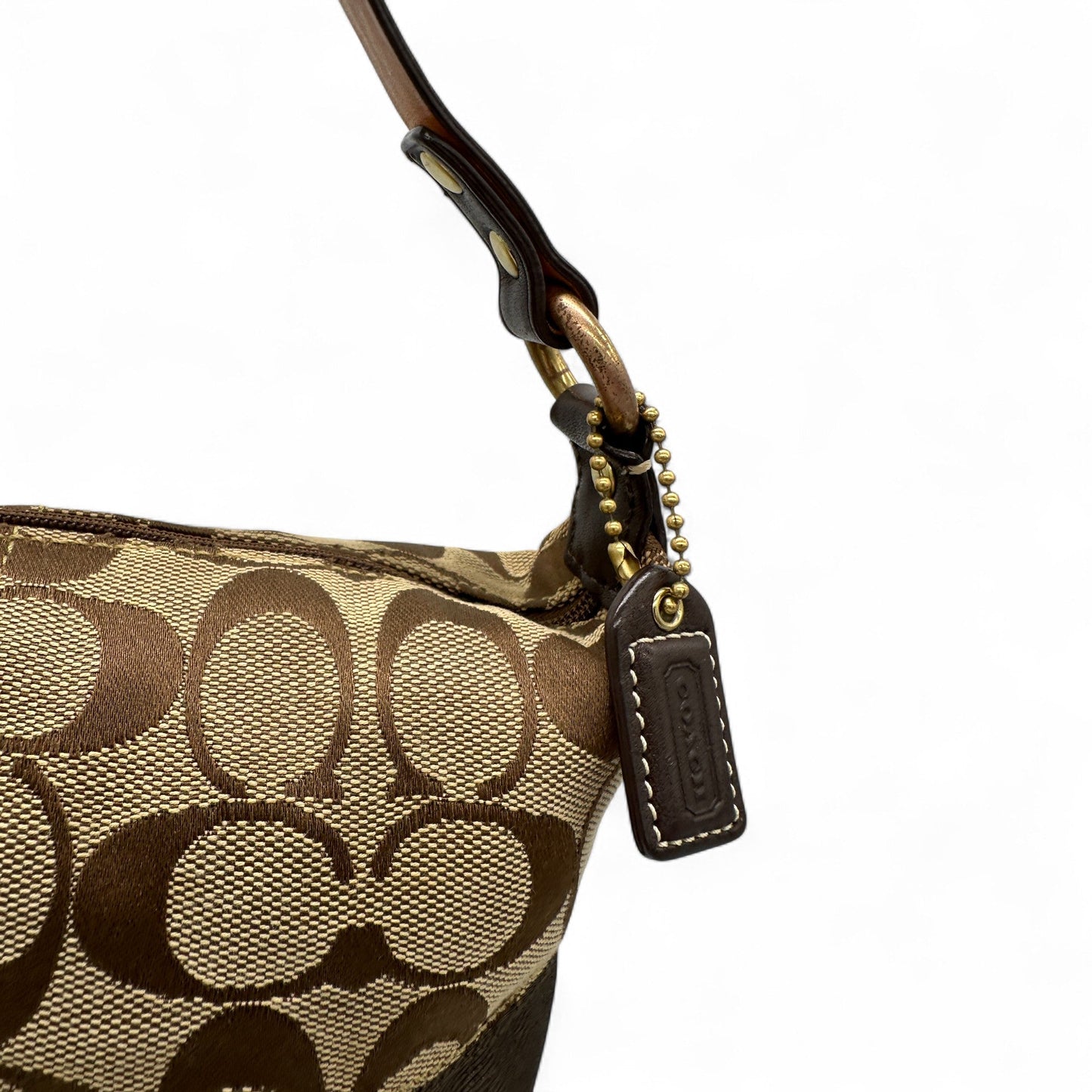 Vintage Coach 40024 Brown Monogram Mini Shoulder Bag - Thanks it's Vintage