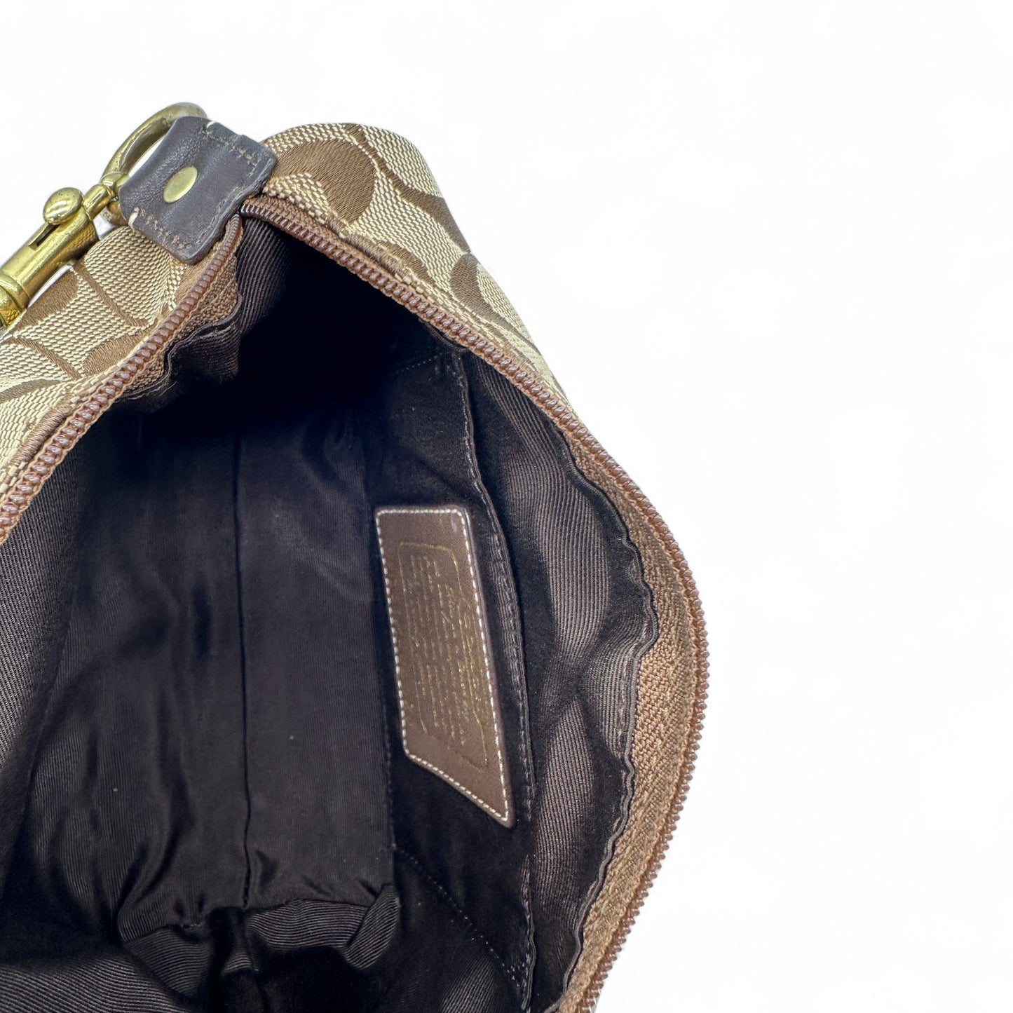 Vintage Coach 40024 Brown Monogram Mini Shoulder Bag - Thanks it's Vintage