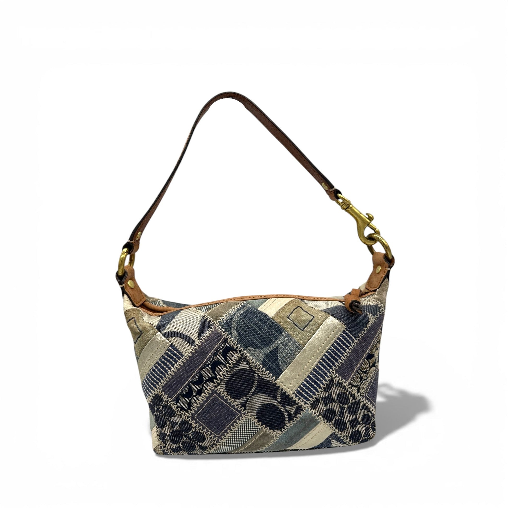 coach backpack patchwork denin Vintage Coach 41461 Denim Patchwork Shoulder Bag – Thanks it's Vintage