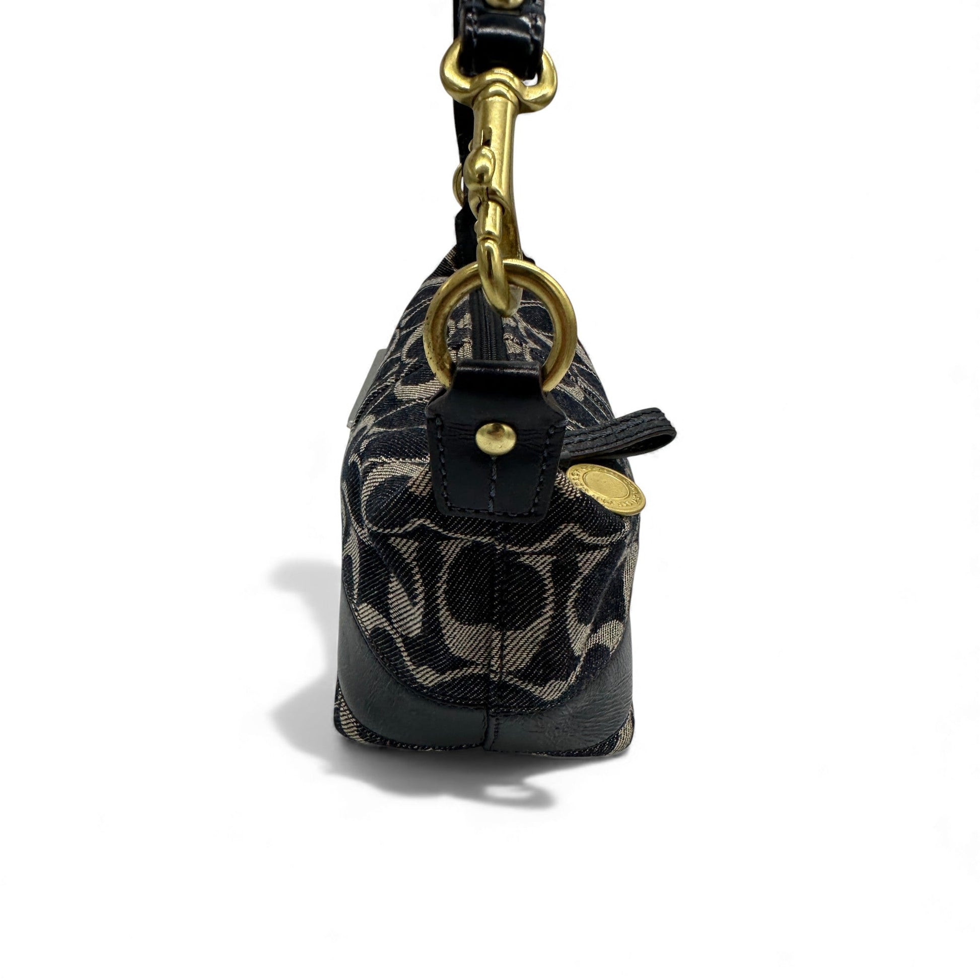 Vintage Coach 41721 Denim Monogram Mini Shoulder Bag - Thanks it's Vintage