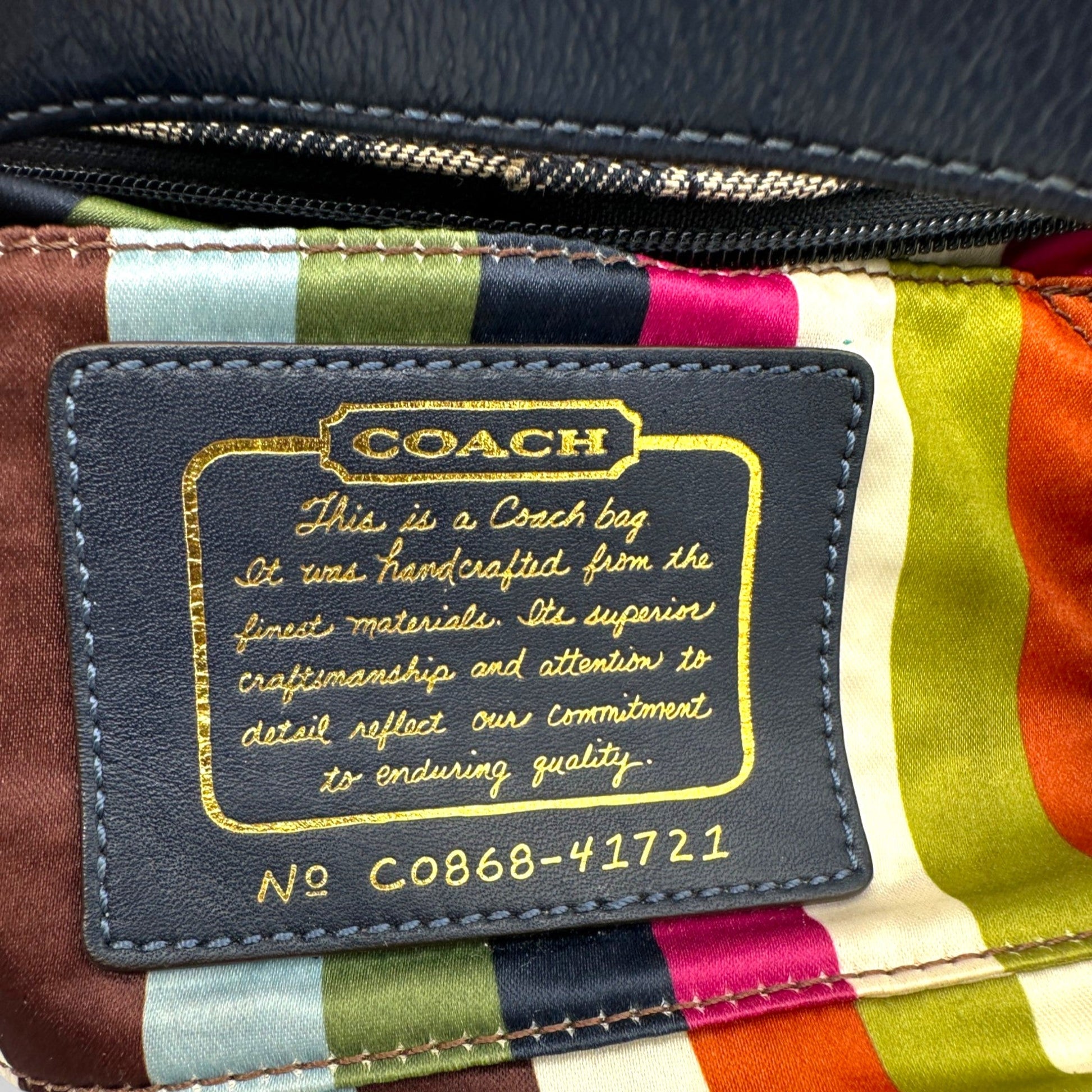 Vintage Coach 41721 Denim Monogram Mini Shoulder Bag - Thanks it's Vintage