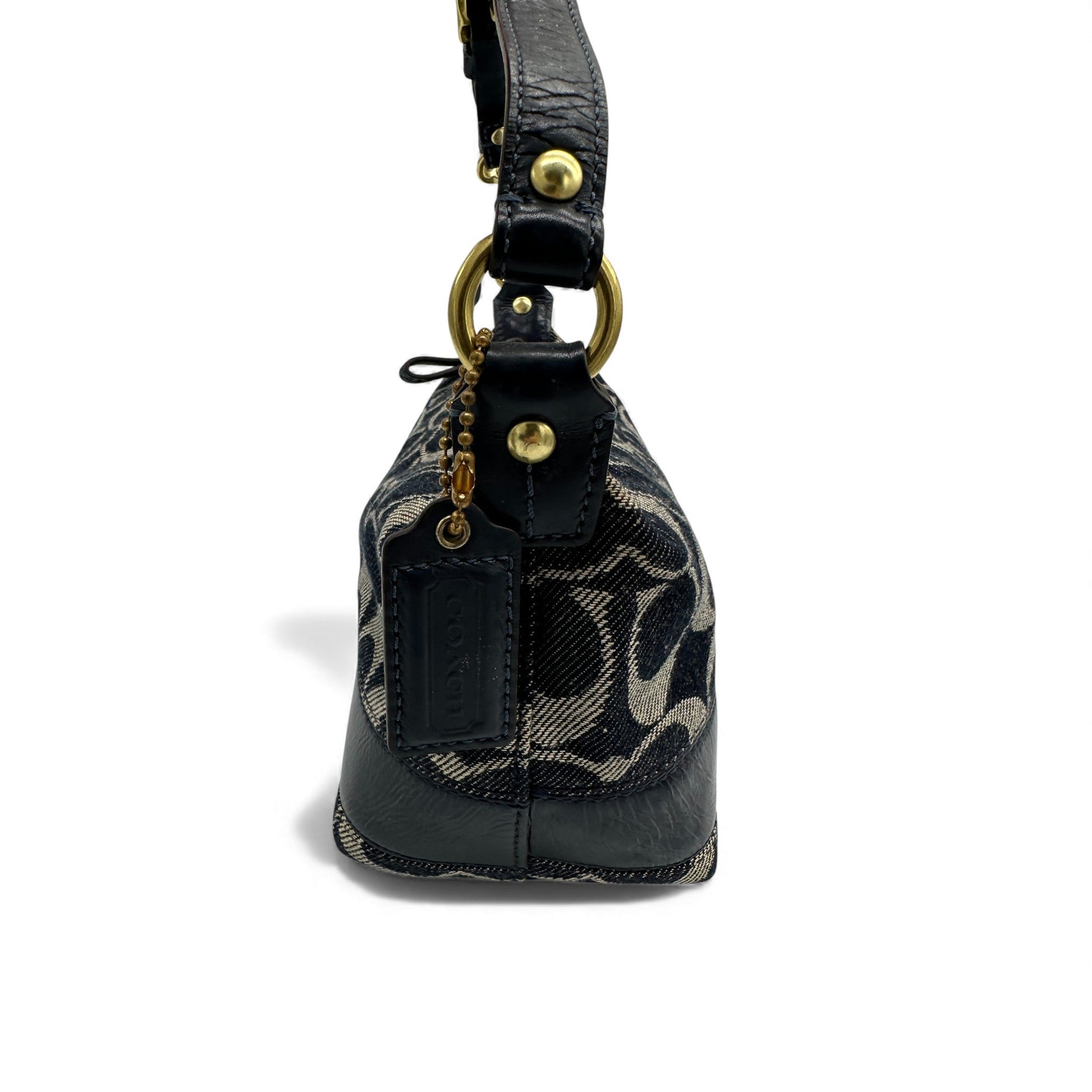 Vintage Coach 41721 Denim Monogram Mini Shoulder Bag - Thanks it's Vintage