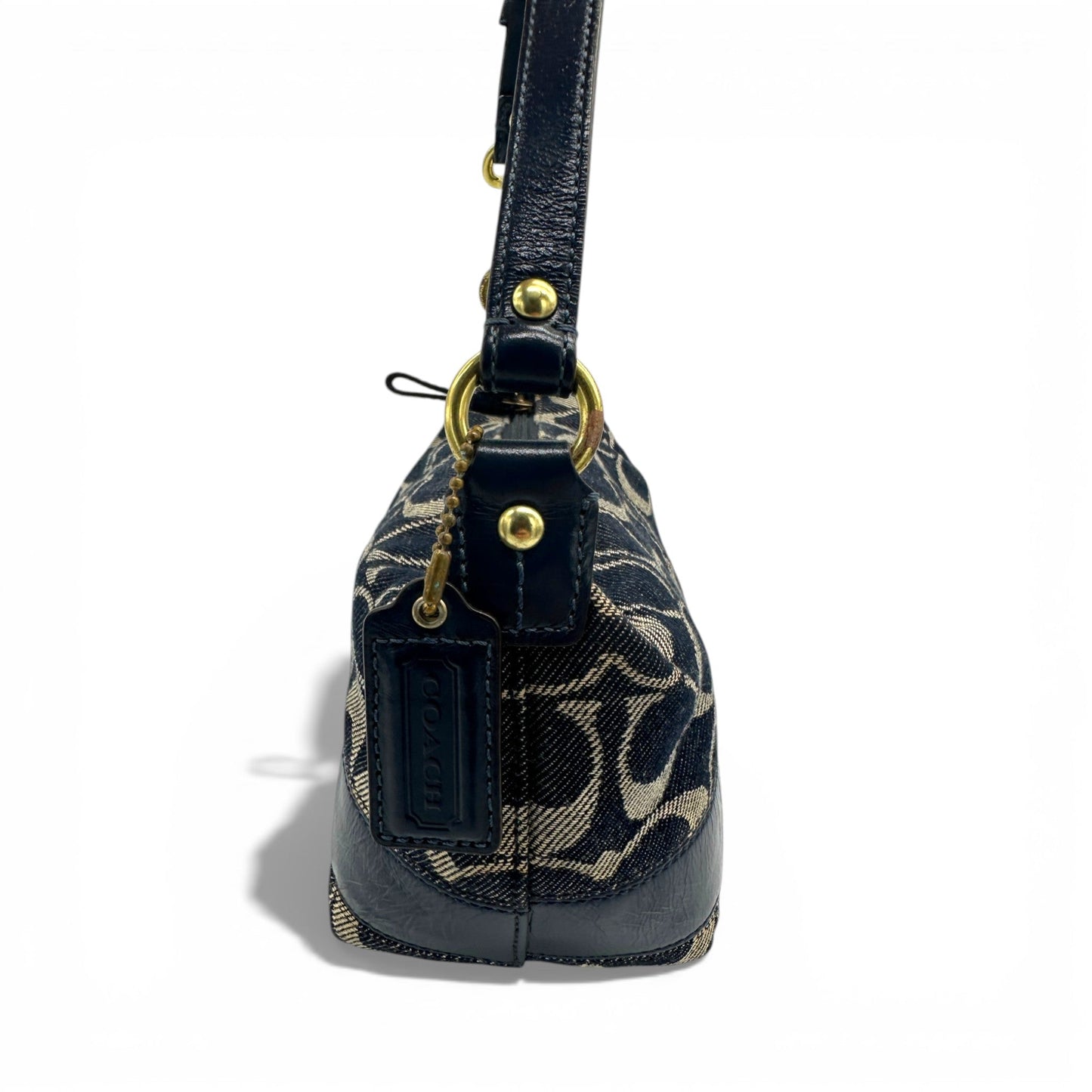 Vintage Coach 41721 Denim Monogram Mini Shoulder Bag - Thanks it's Vintage