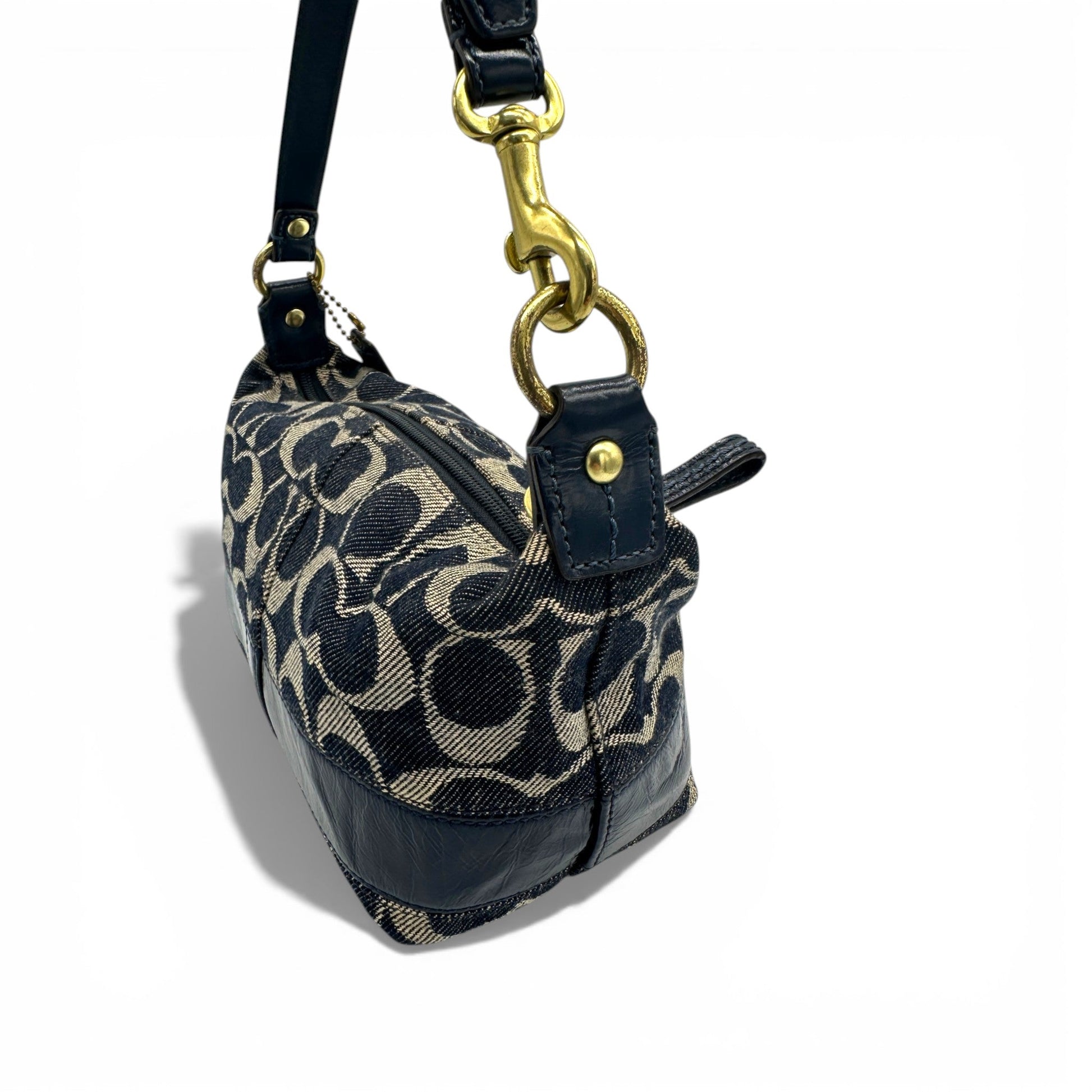 Vintage Coach 41721 Denim Monogram Mini Shoulder Bag - Thanks it's Vintage
