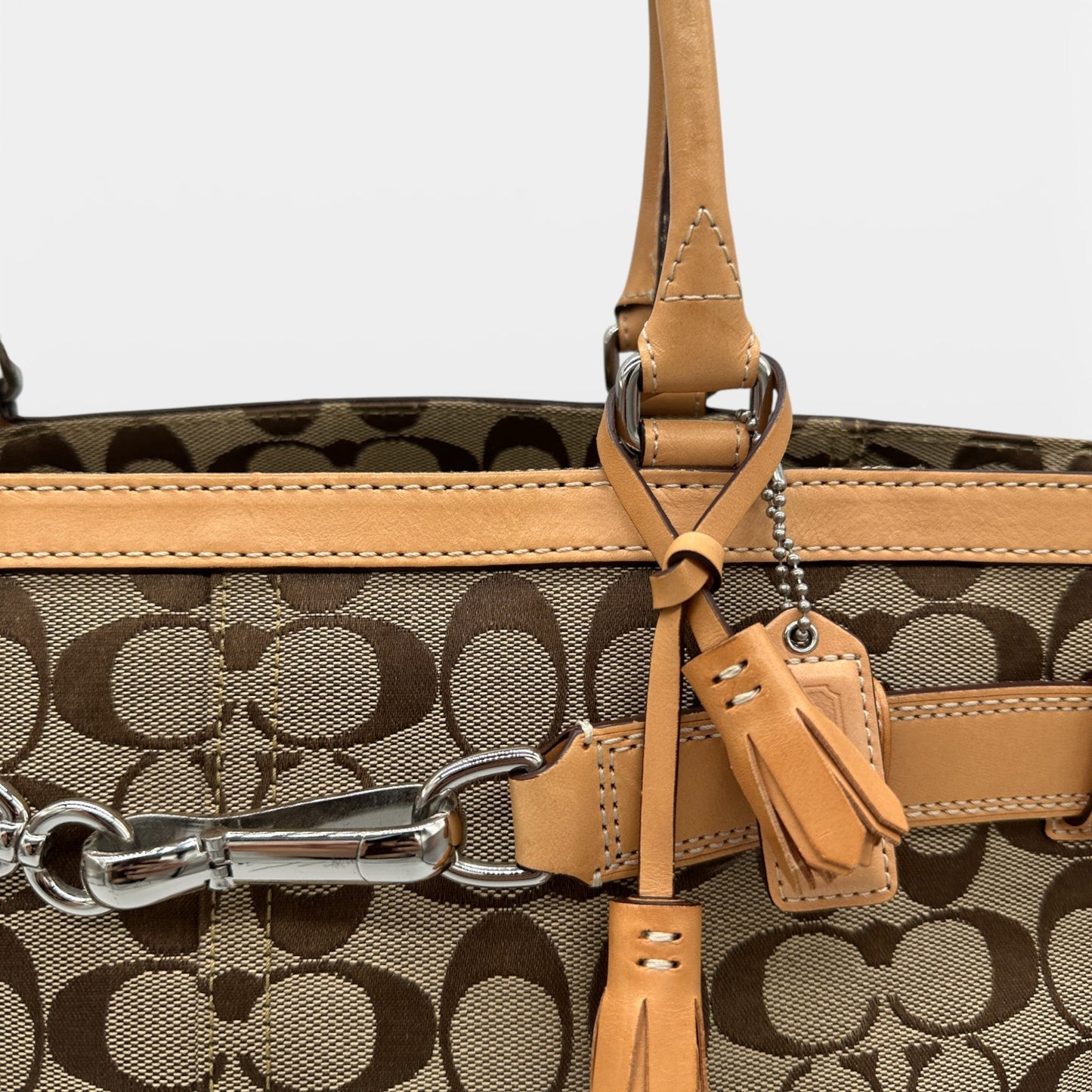 Vintage Coach 5A10 Hampton Clip Tote Handbag - Thanks it's Vintage