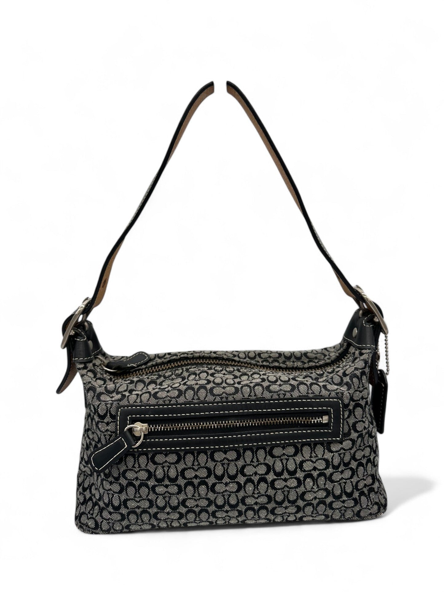 Vintage Coach 6332 Black Monogram Shoulder Bag Y2K - Thanks it's Vintage