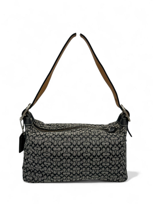 Vintage Coach 6332 Black Monogram Shoulder Bag Y2K - Thanks it's Vintage