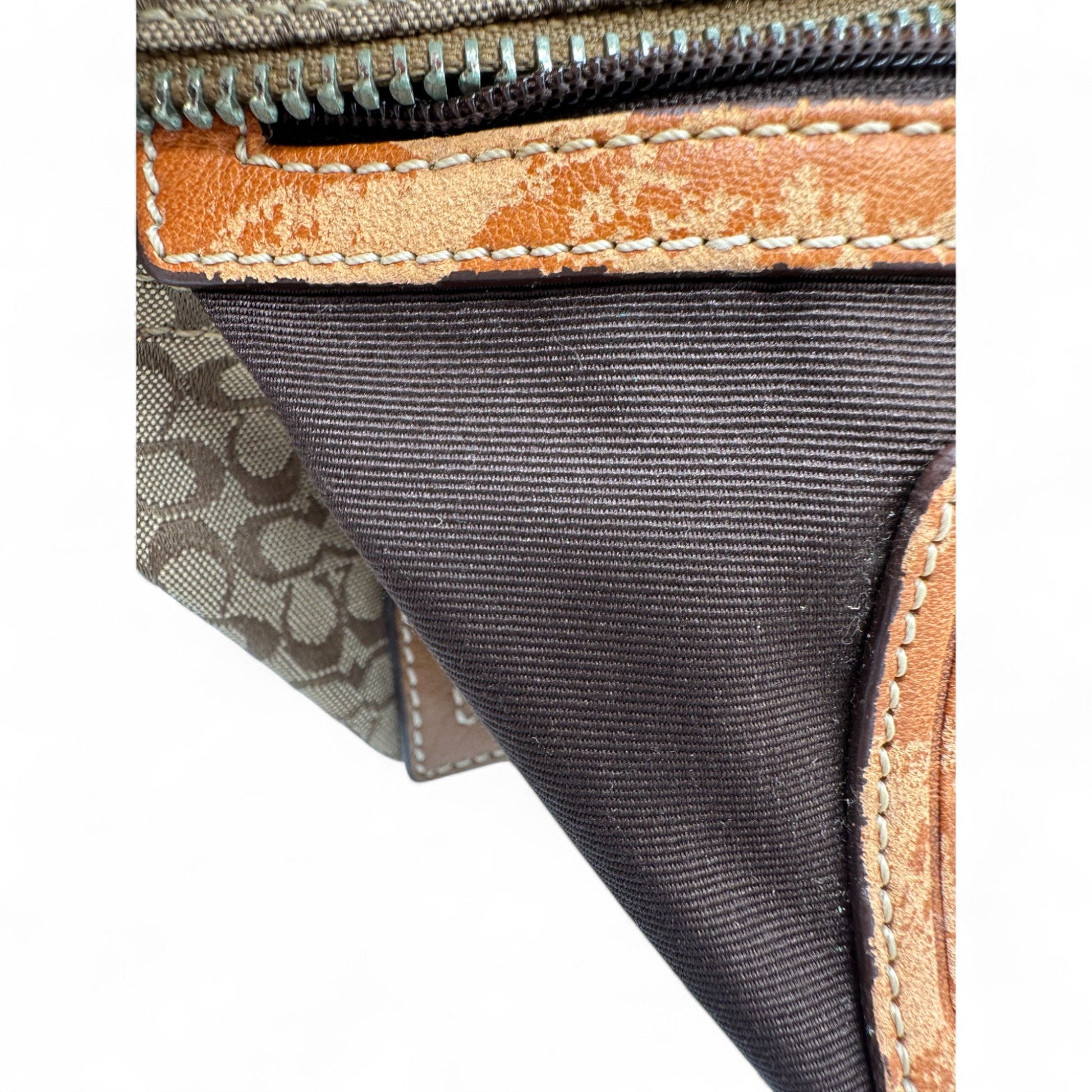 Vintage Coach 6332 Brown Monogram Shoulder Bag - Thanks it's Vintage