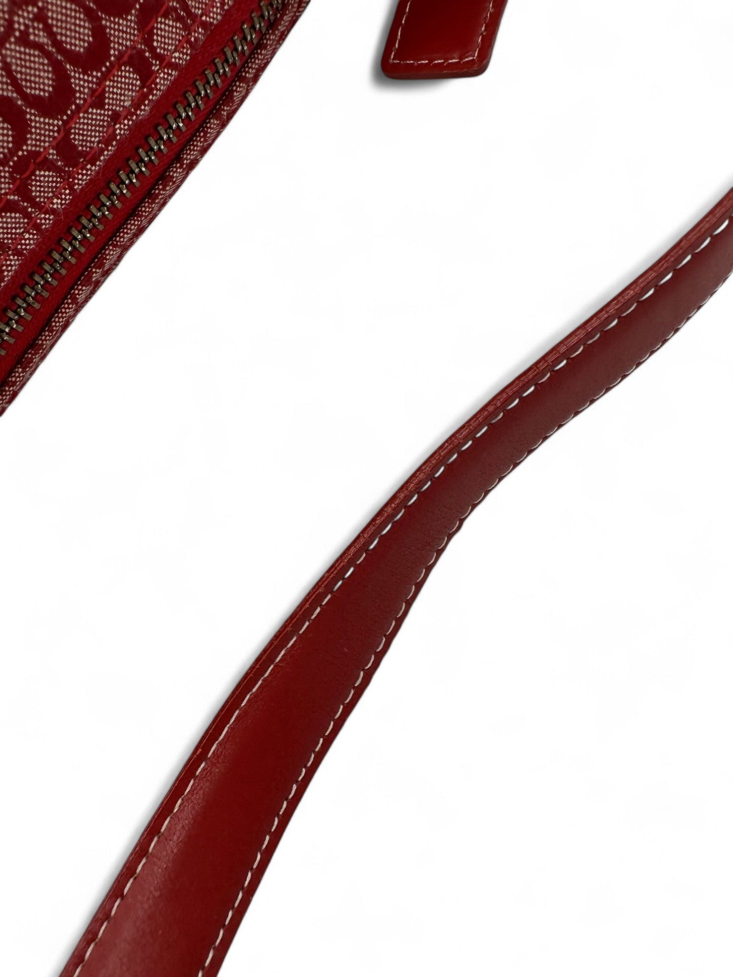 Vintage Coach 6332 Rare Red Mini Monogram Sufflette Shoulder Bag Y2K - Thanks it's Vintage