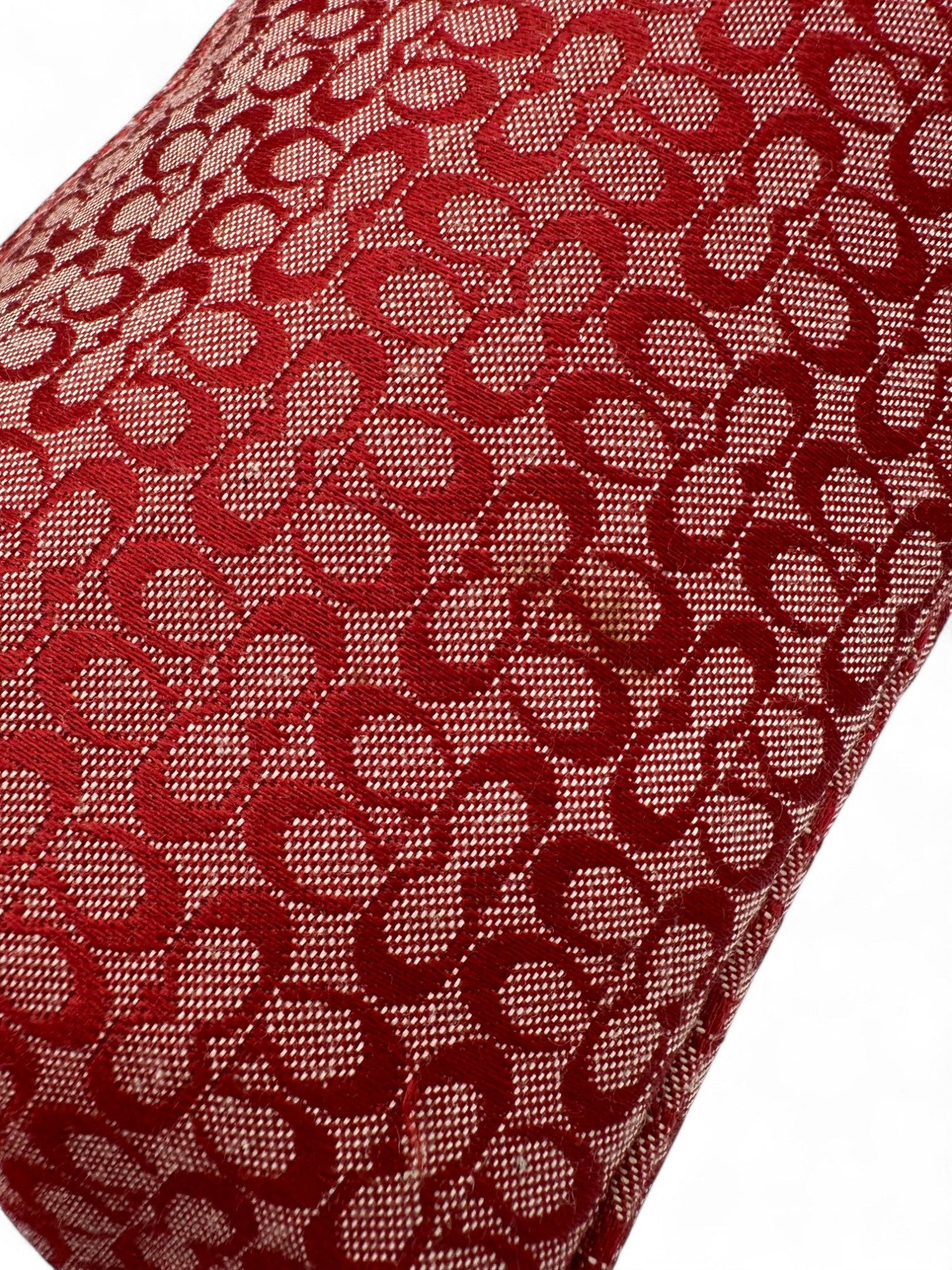 Vintage Coach 6332 Rare Red Mini Monogram Sufflette Shoulder Bag Y2K - Thanks it's Vintage