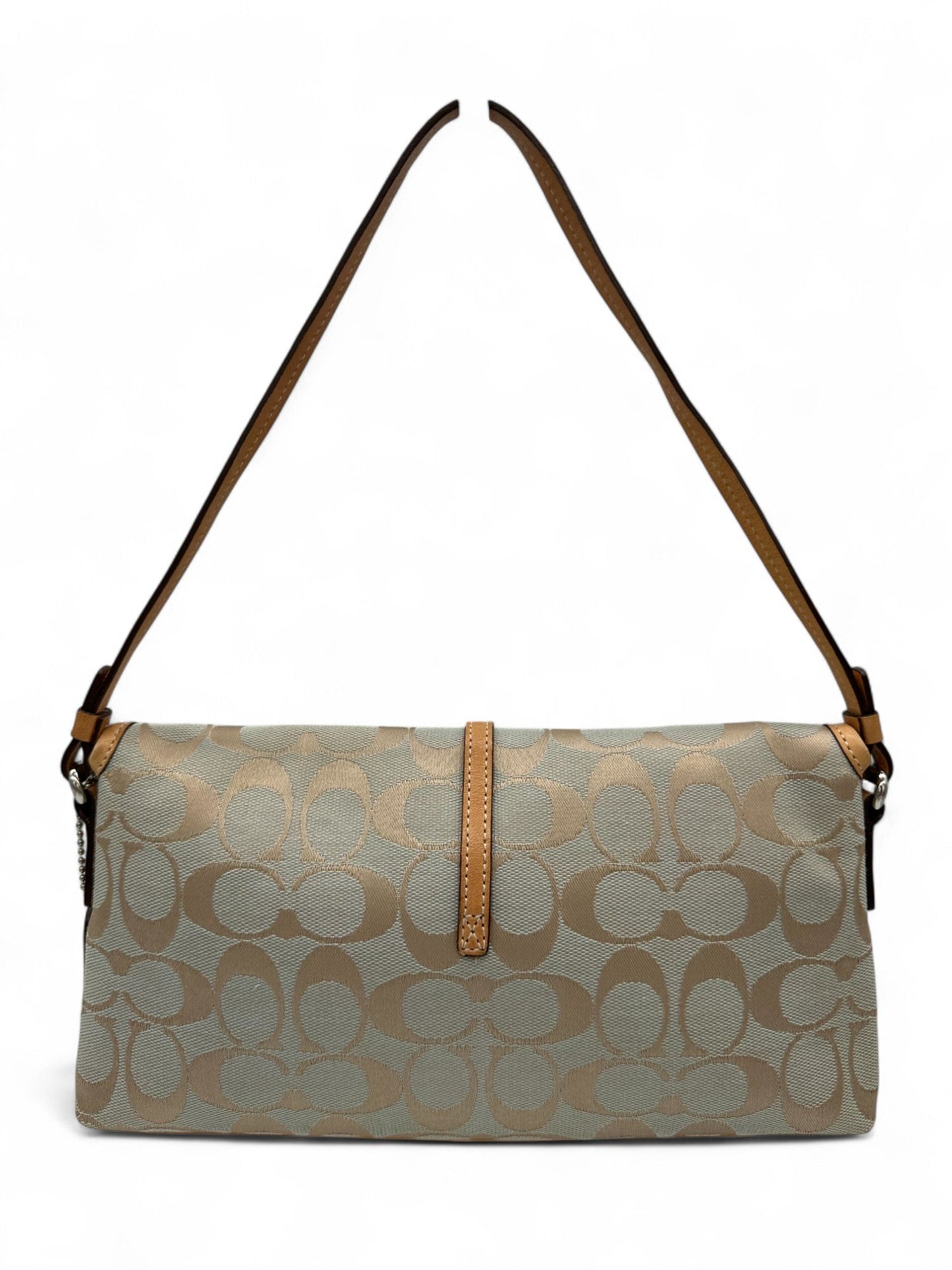 Vintage Coach 6348 Demi Hampton Clip Shoulder Bag in Baby Blue Monogram - Thanks it's Vintage